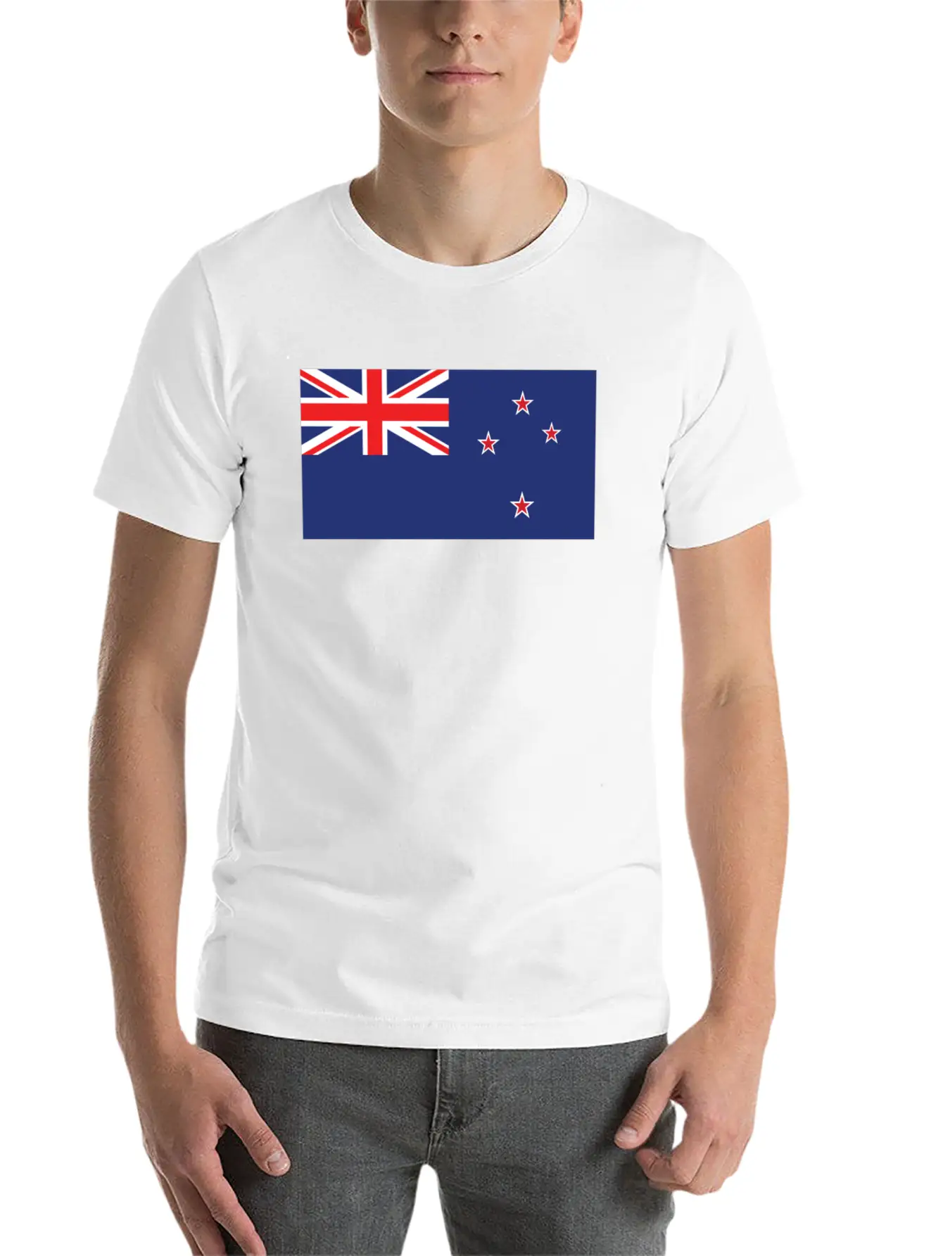 Flag Of New Zealand Cool Kiwi Flag Unisex Short Sleeve Soft Cotton T-Shirt – Casual Everyday Wear