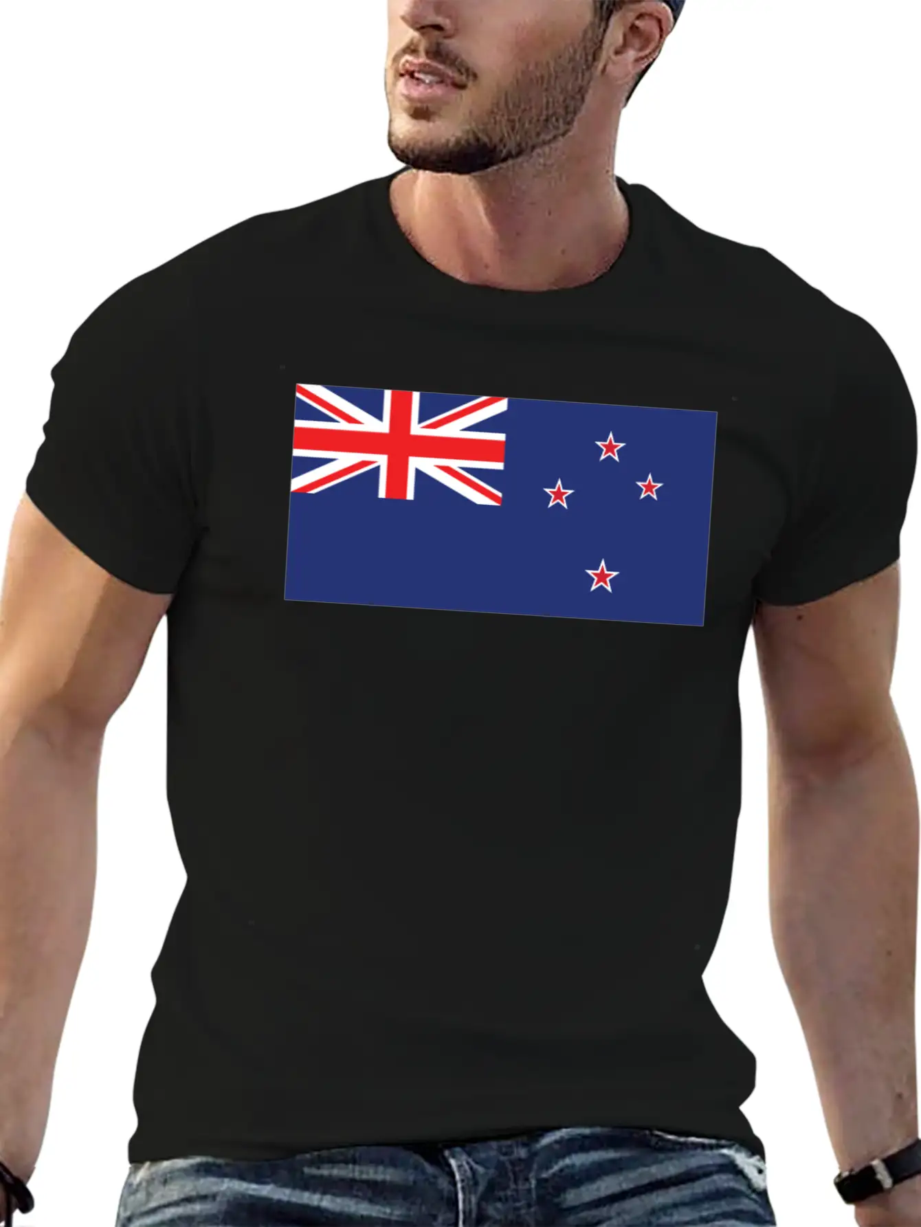 Flag Of New Zealand Cool Kiwi Flag Unisex Short Sleeve Soft Cotton T-Shirt – Casual Everyday Wear
