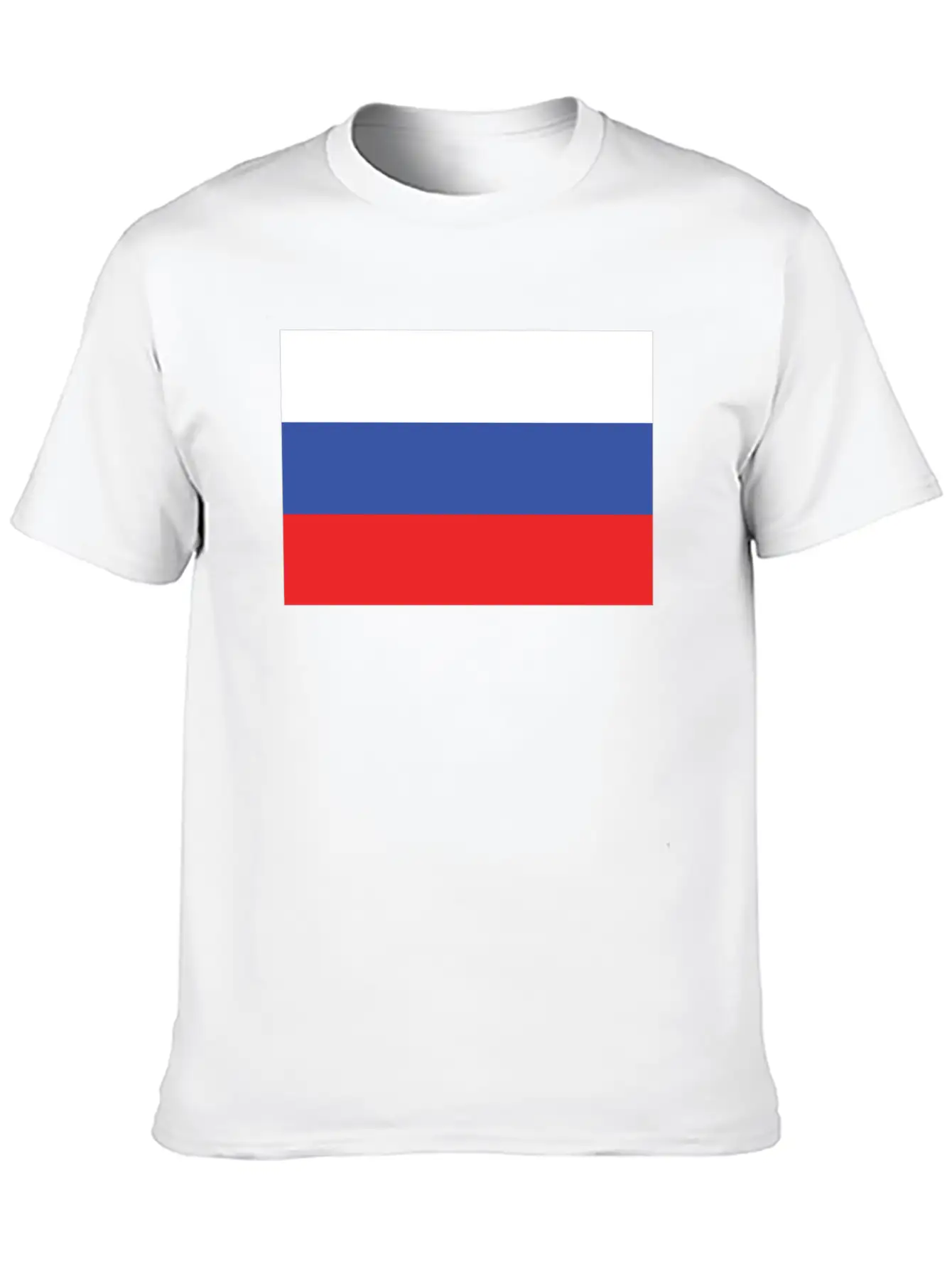 Flag Of Russia Cool Russian Flag Casual Graphic T-Shirt – Simple And Comfortable Daily Wear