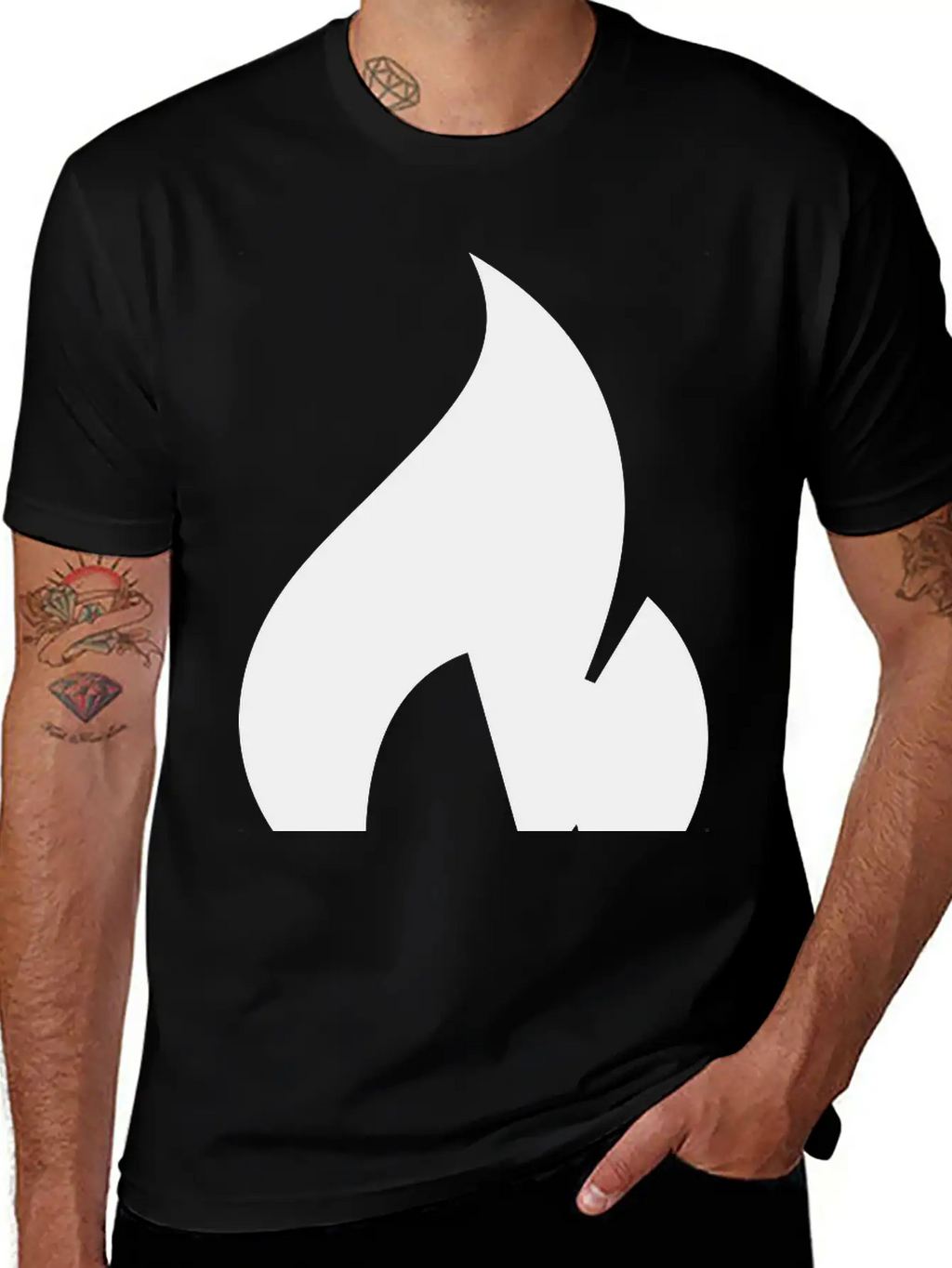 Flame Unisex Short Sleeve Soft Cotton T-Shirt – Casual Everyday Wear