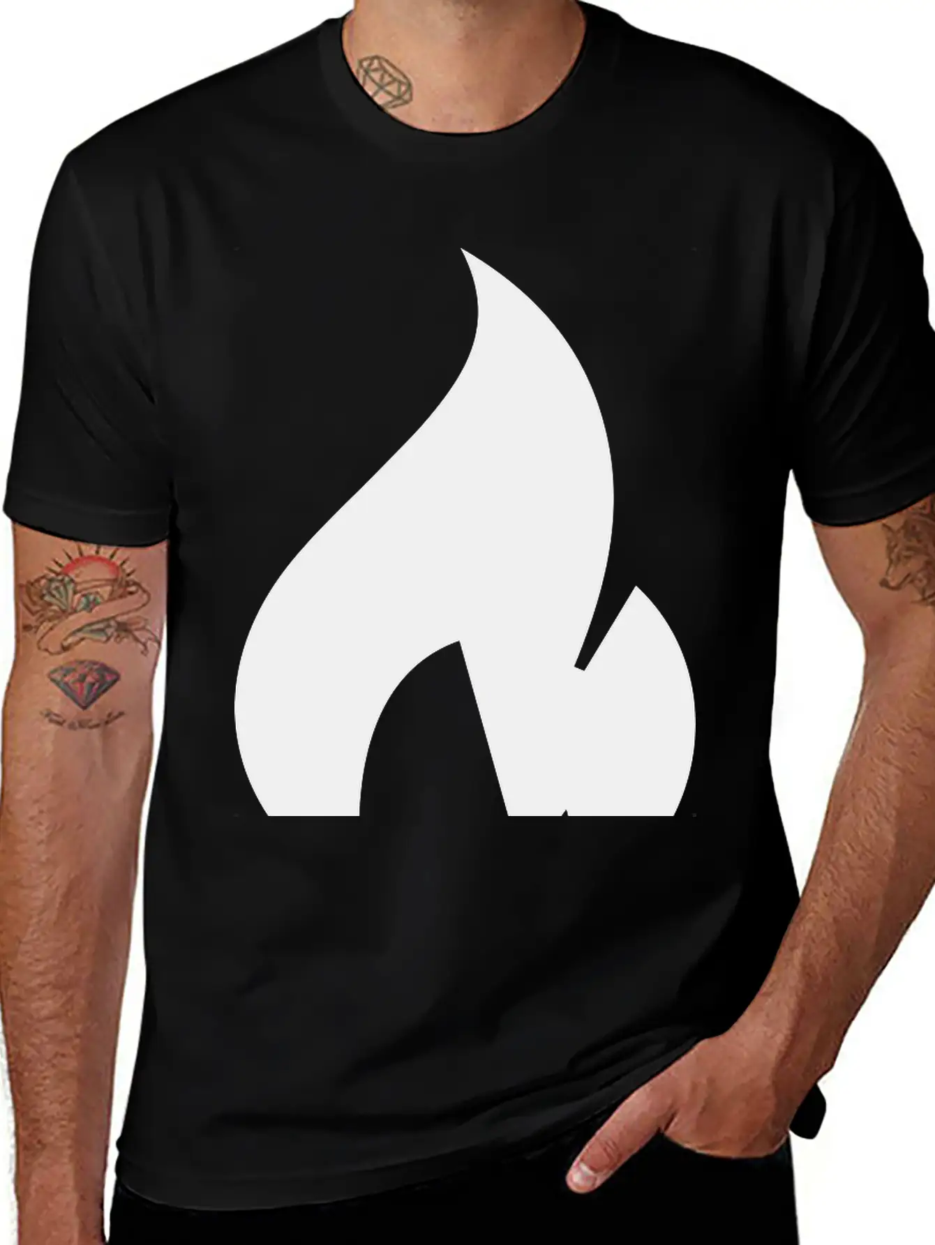 Flame Unisex Short Sleeve Soft Cotton T-Shirt – Casual Everyday Wear