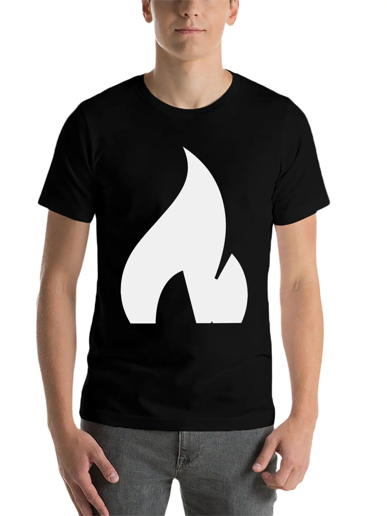 Flame Unisex Short Sleeve Soft Cotton T-Shirt – Casual Everyday Wear