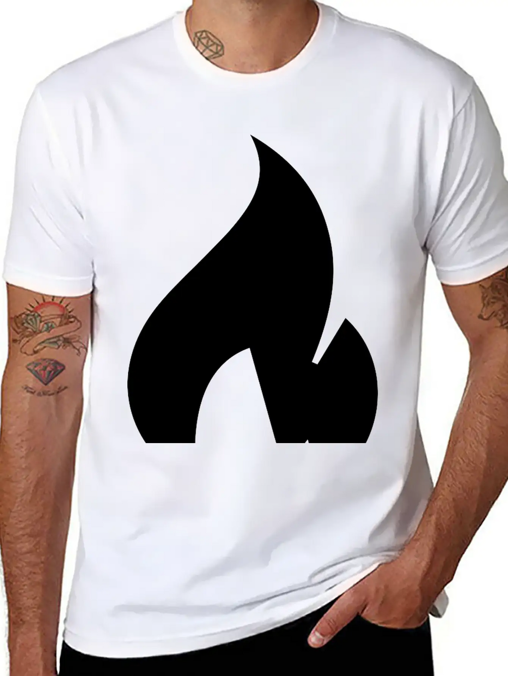 Flame Unisex Short Sleeve Soft Cotton T-Shirt – Casual Everyday Wear