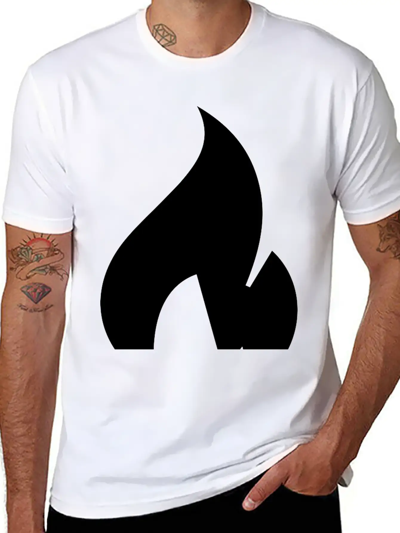 Flame Unisex Short Sleeve Soft Cotton T-Shirt – Casual Everyday Wear