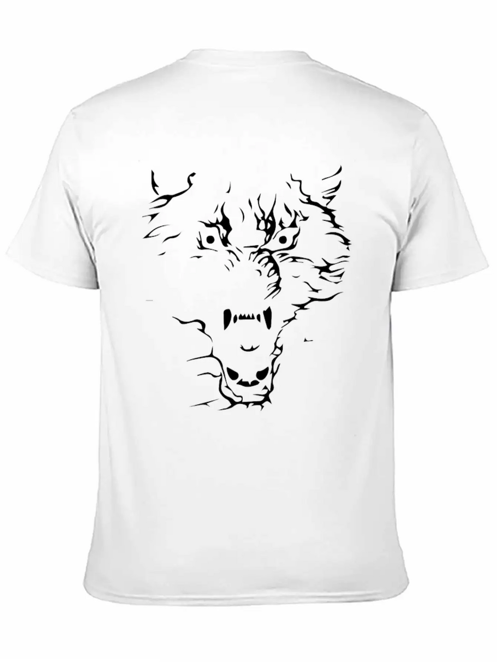 Flaming Wolf Unisex Casual T-Shirt – Clean Design For Daily Comfort
