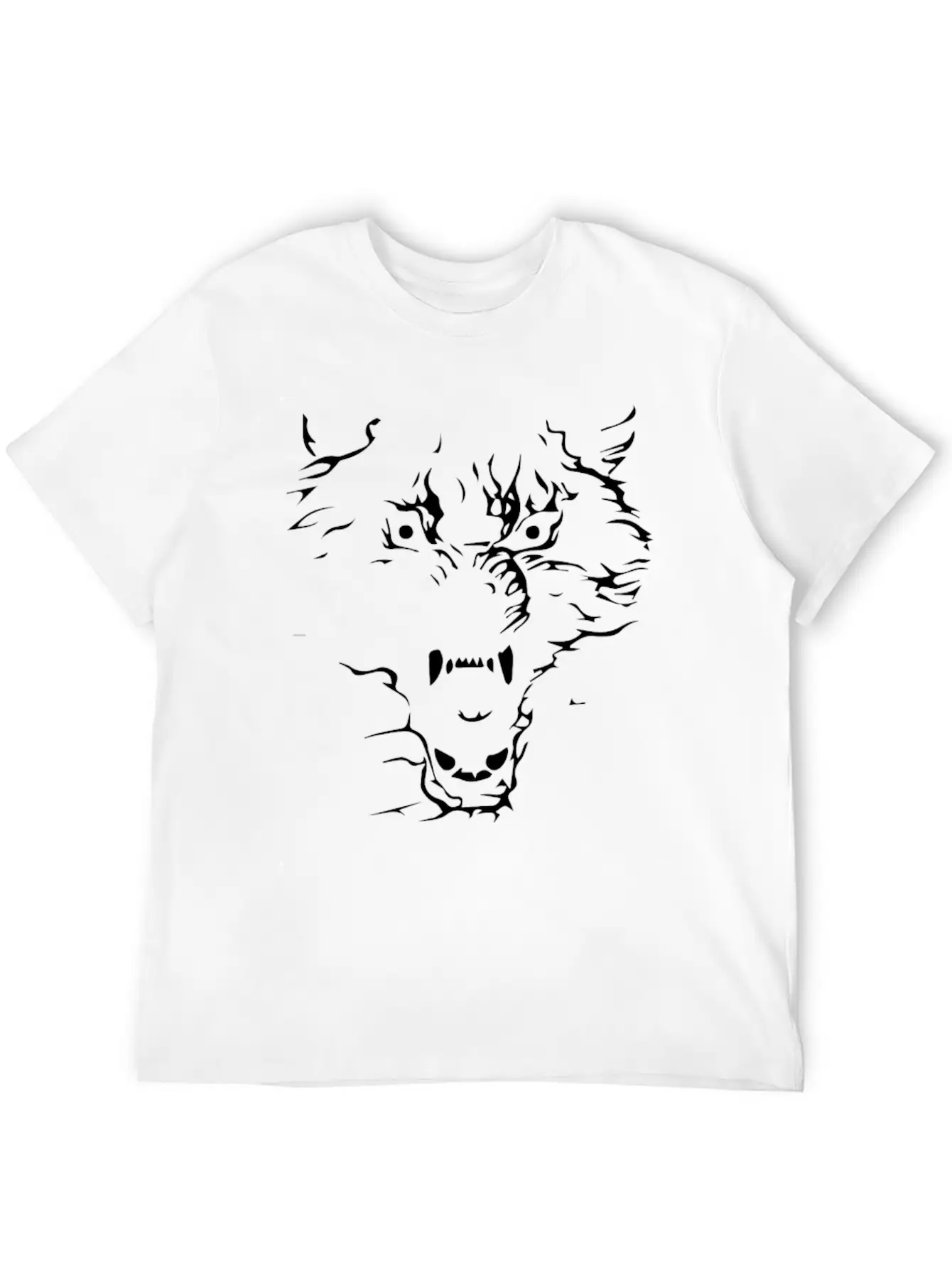 Flaming Wolf Unisex Casual T-Shirt – Clean Design For Daily Comfort