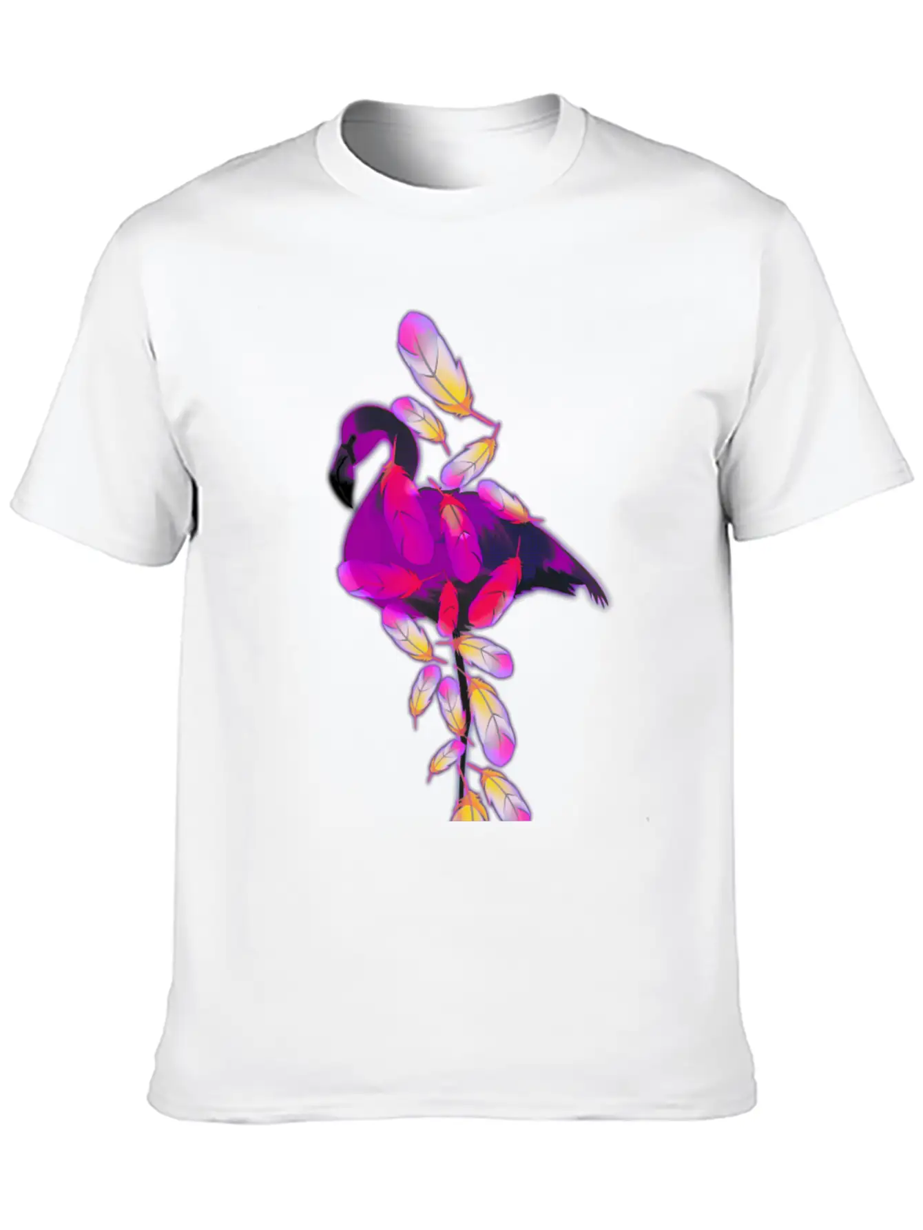 Flamingo Breathable Soft Cotton T-Shirt – Timeless Casual Look