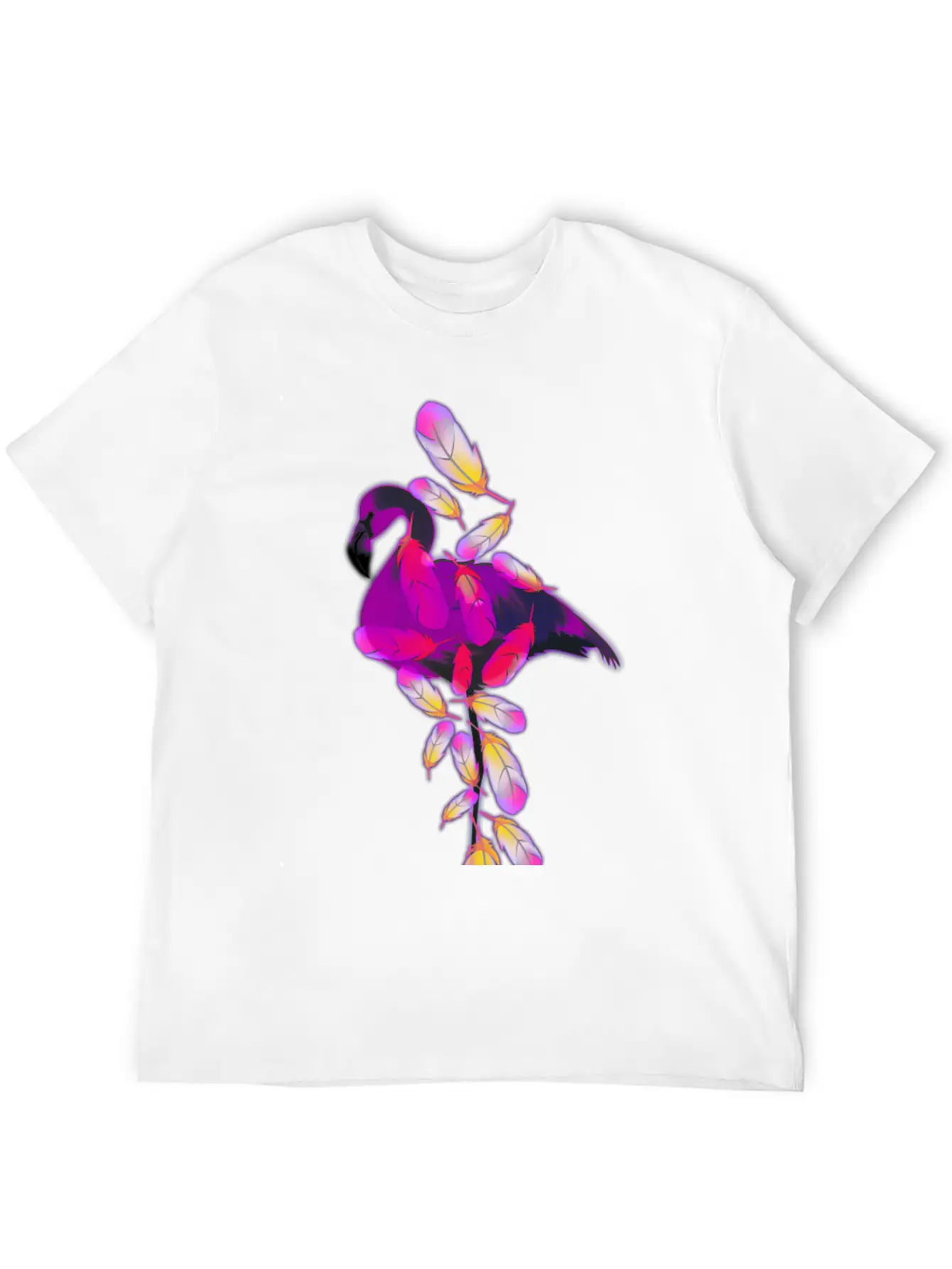 Flamingo Breathable Soft Cotton T-Shirt – Timeless Casual Look