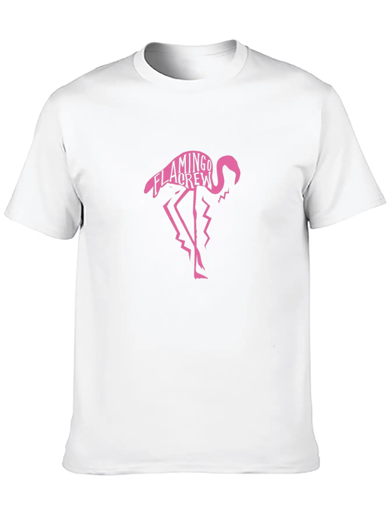 Flamingo Crew Breathable Soft Cotton T-Shirt – Timeless Casual Look