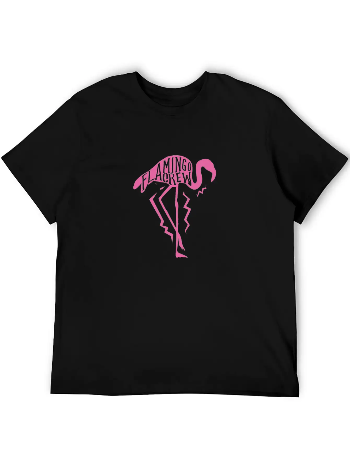 Flamingo Crew Breathable Soft Cotton T-Shirt – Timeless Casual Look