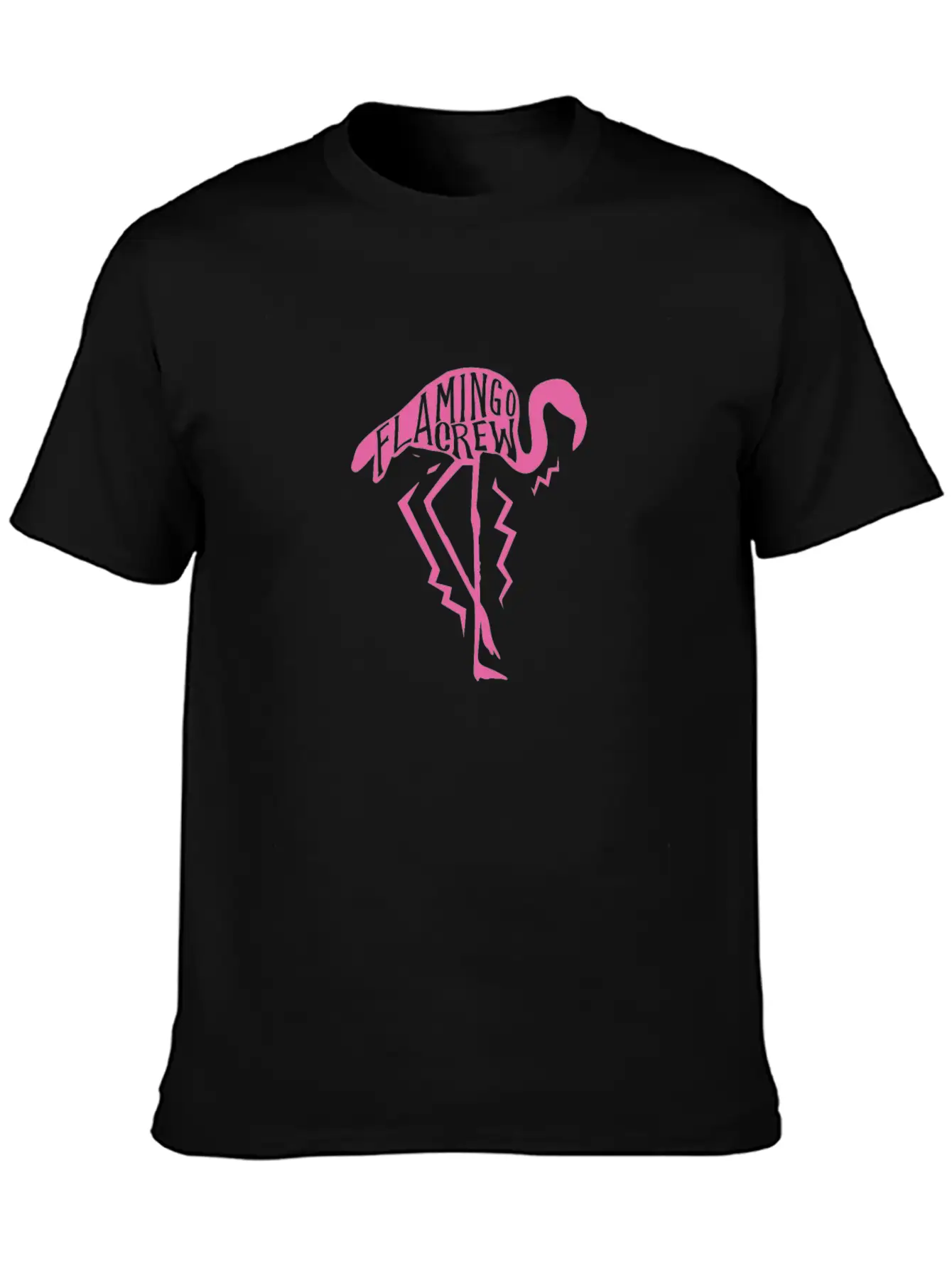 Flamingo Crew Breathable Soft Cotton T-Shirt – Timeless Casual Look