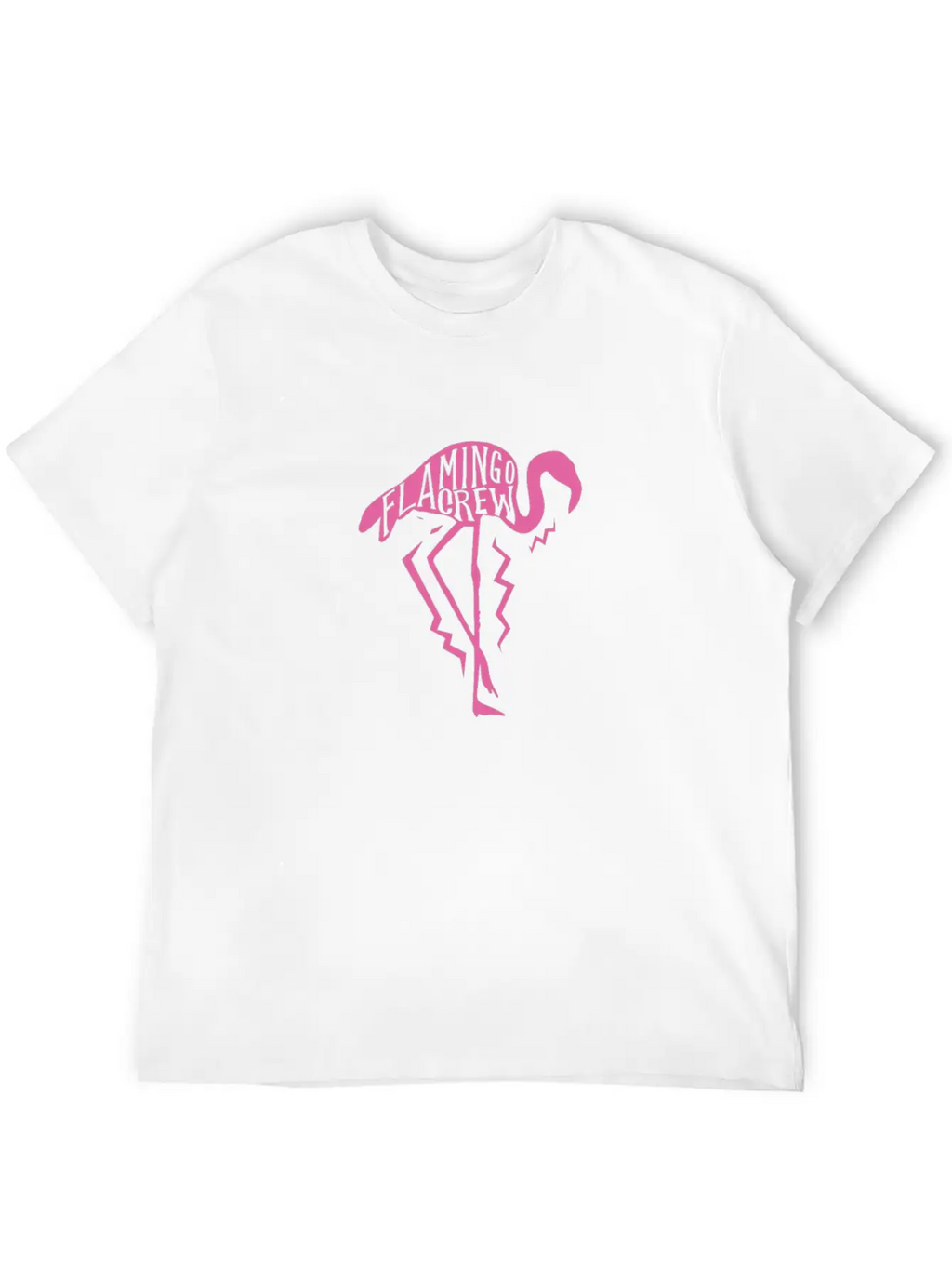 Flamingo Crew Breathable Soft Cotton T-Shirt – Timeless Casual Look