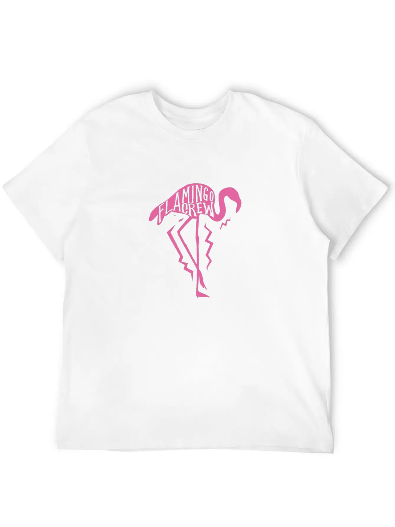 Flamingo Crew Breathable Soft Cotton T-Shirt – Timeless Casual Look