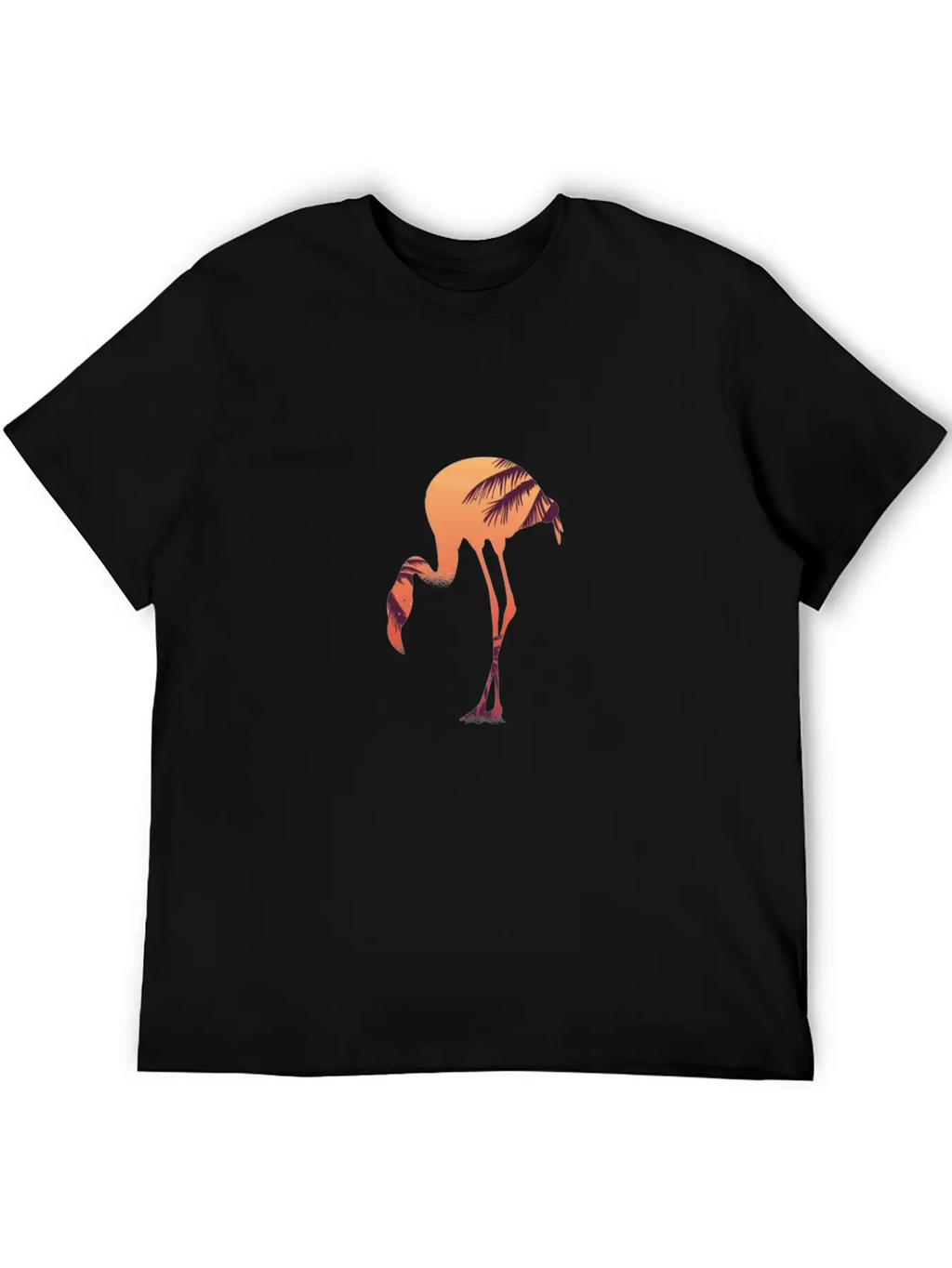 Flamingo Flamingos Drawing Breathable Soft Cotton T-Shirt – Timeless Casual Look
