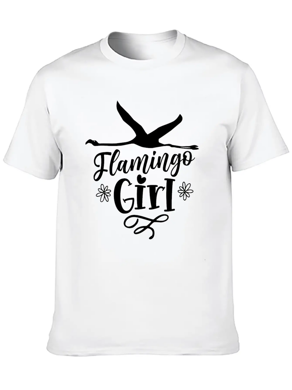 Flamingo Girl Animal Sayings Flamingos Cute Unisex Casual T-Shirt – Clean Design For Daily Comfort