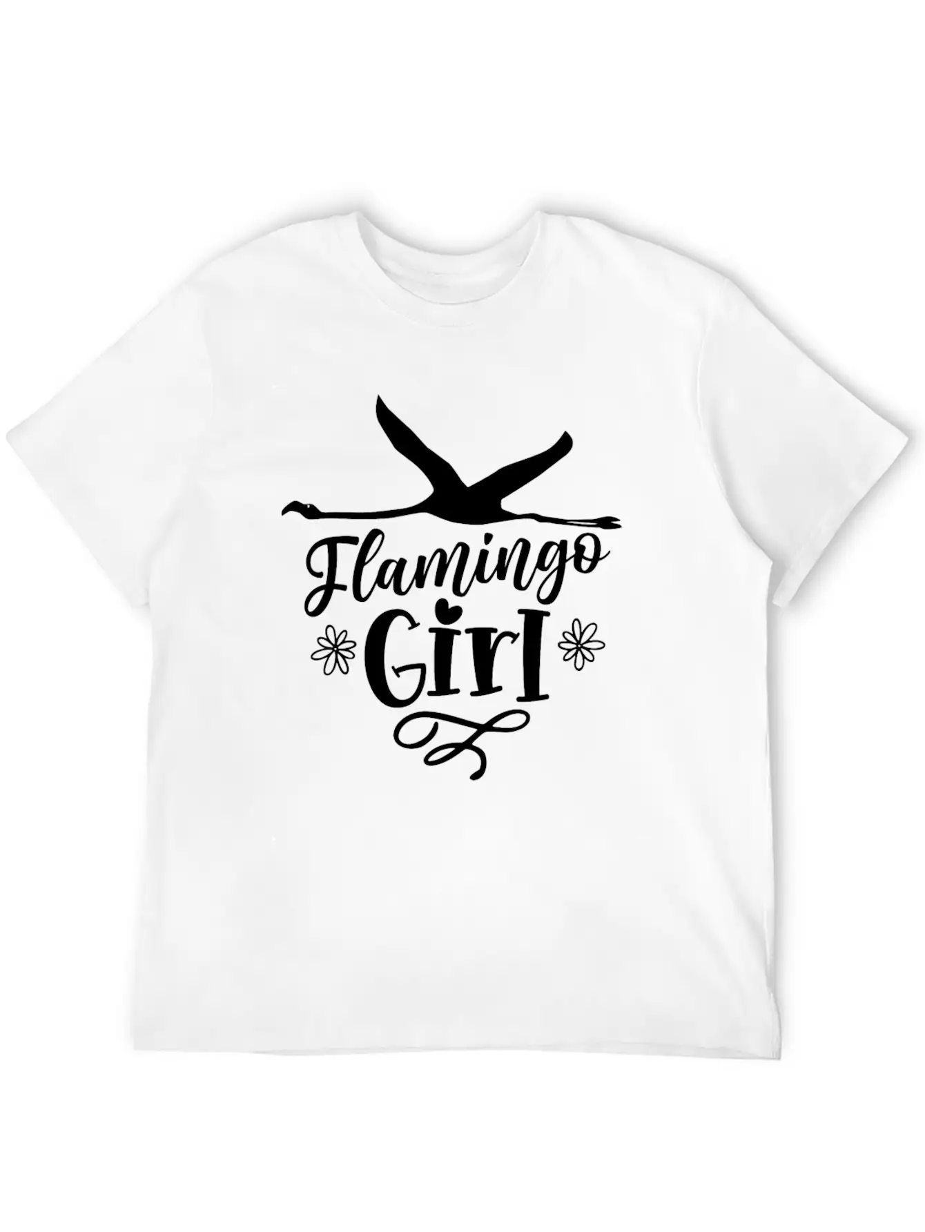 Flamingo Girl Animal Sayings Flamingos Cute Unisex Casual T-Shirt – Clean Design For Daily Comfort