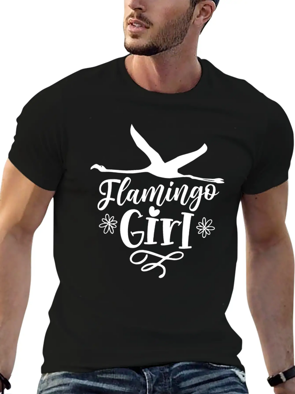 Flamingo Girl Animal Sayings Flamingos Cute Unisex Casual T-Shirt – Clean Design For Daily Comfort