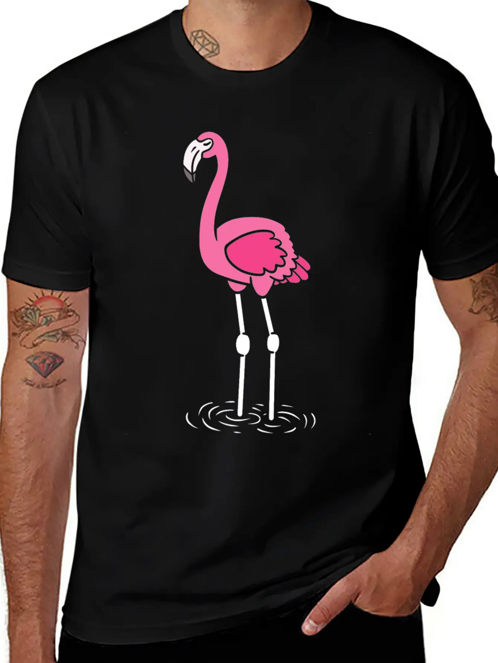Flamingo Lover Casual Graphic T-Shirt – Simple And Comfortable Daily Wear