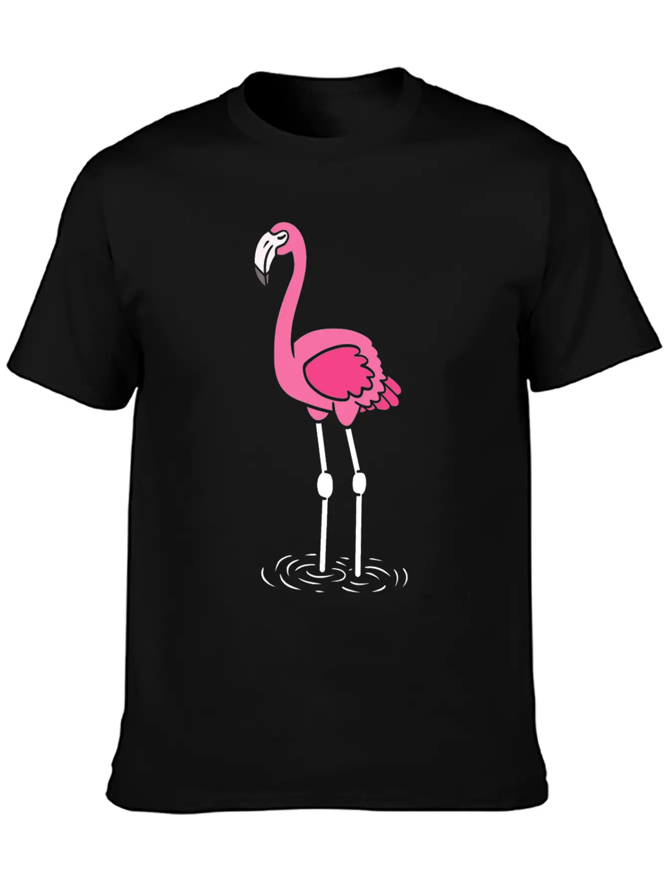 Flamingo Lover Casual Graphic T-Shirt – Simple And Comfortable Daily Wear