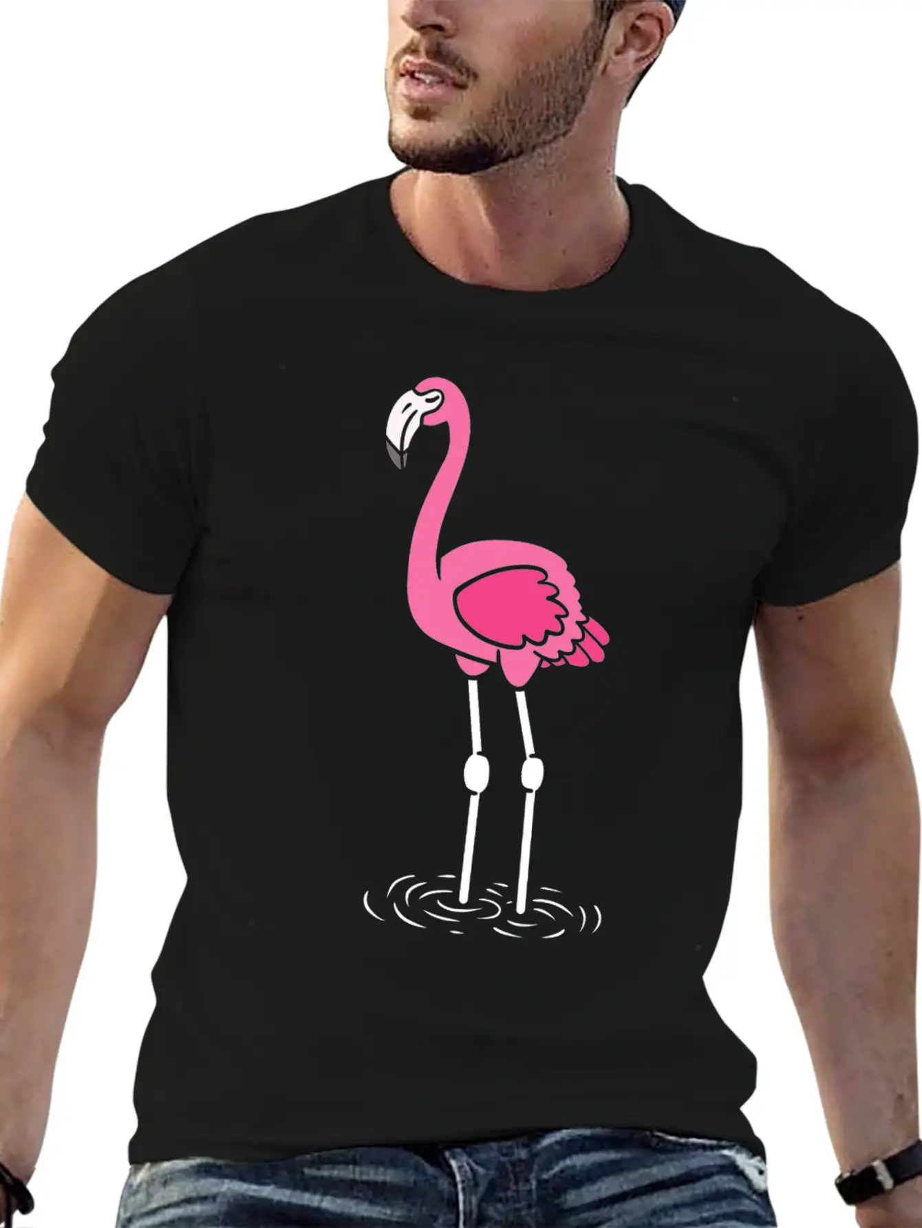 Flamingo Lover Casual Graphic T-Shirt – Simple And Comfortable Daily Wear