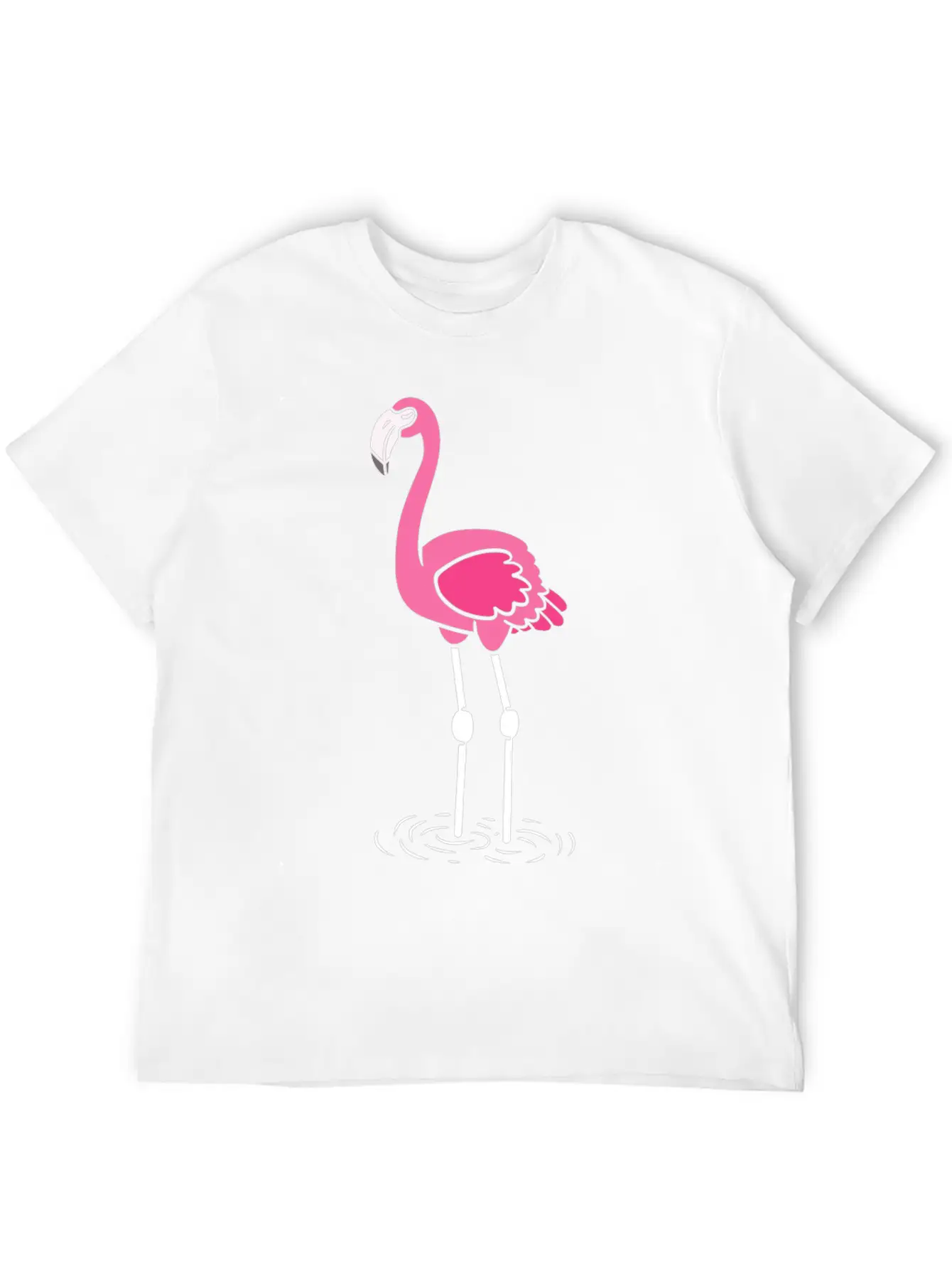 Flamingo Lover Casual Graphic T-Shirt – Simple And Comfortable Daily Wear