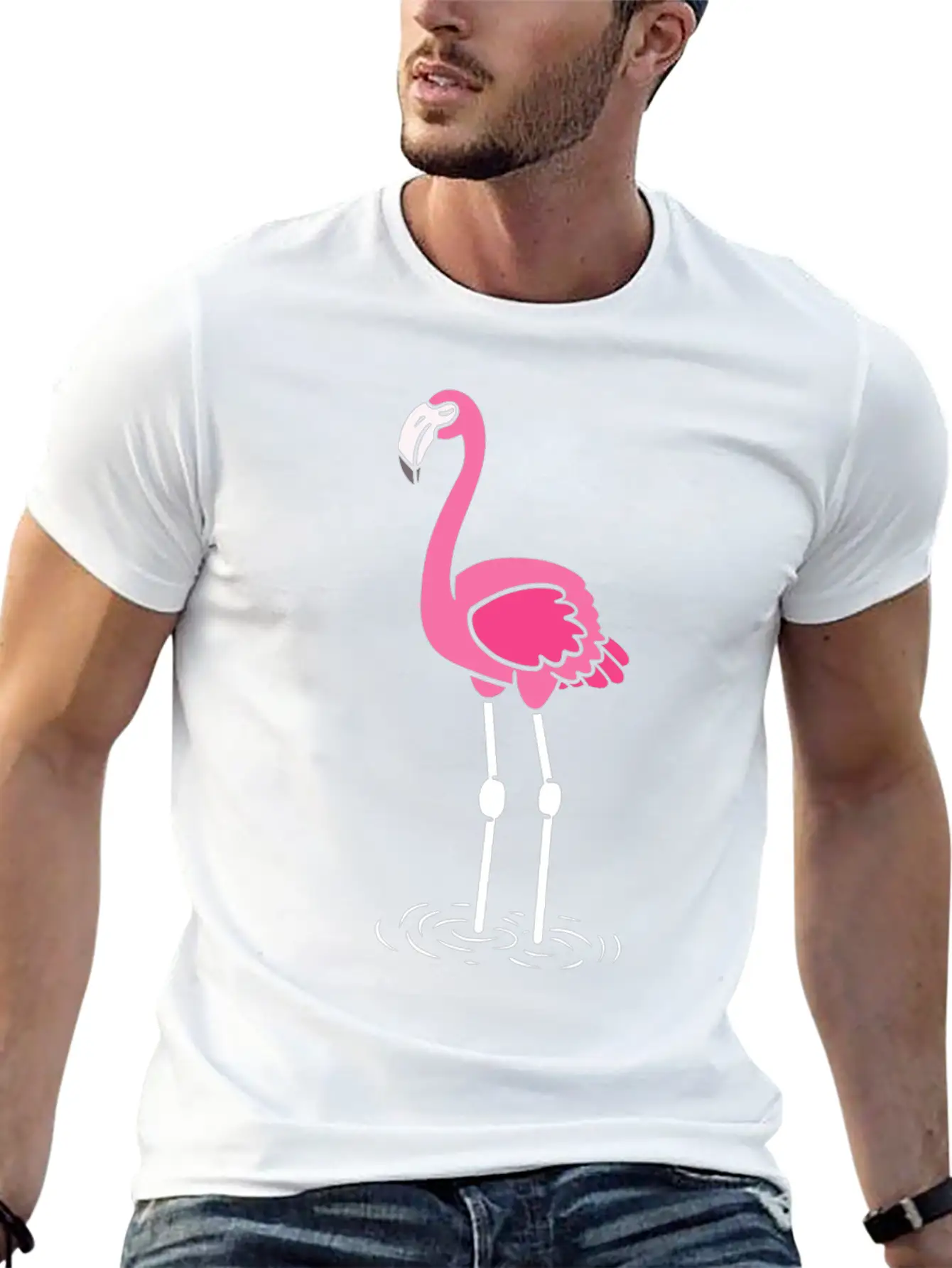 Flamingo Lover Casual Graphic T-Shirt – Simple And Comfortable Daily Wear
