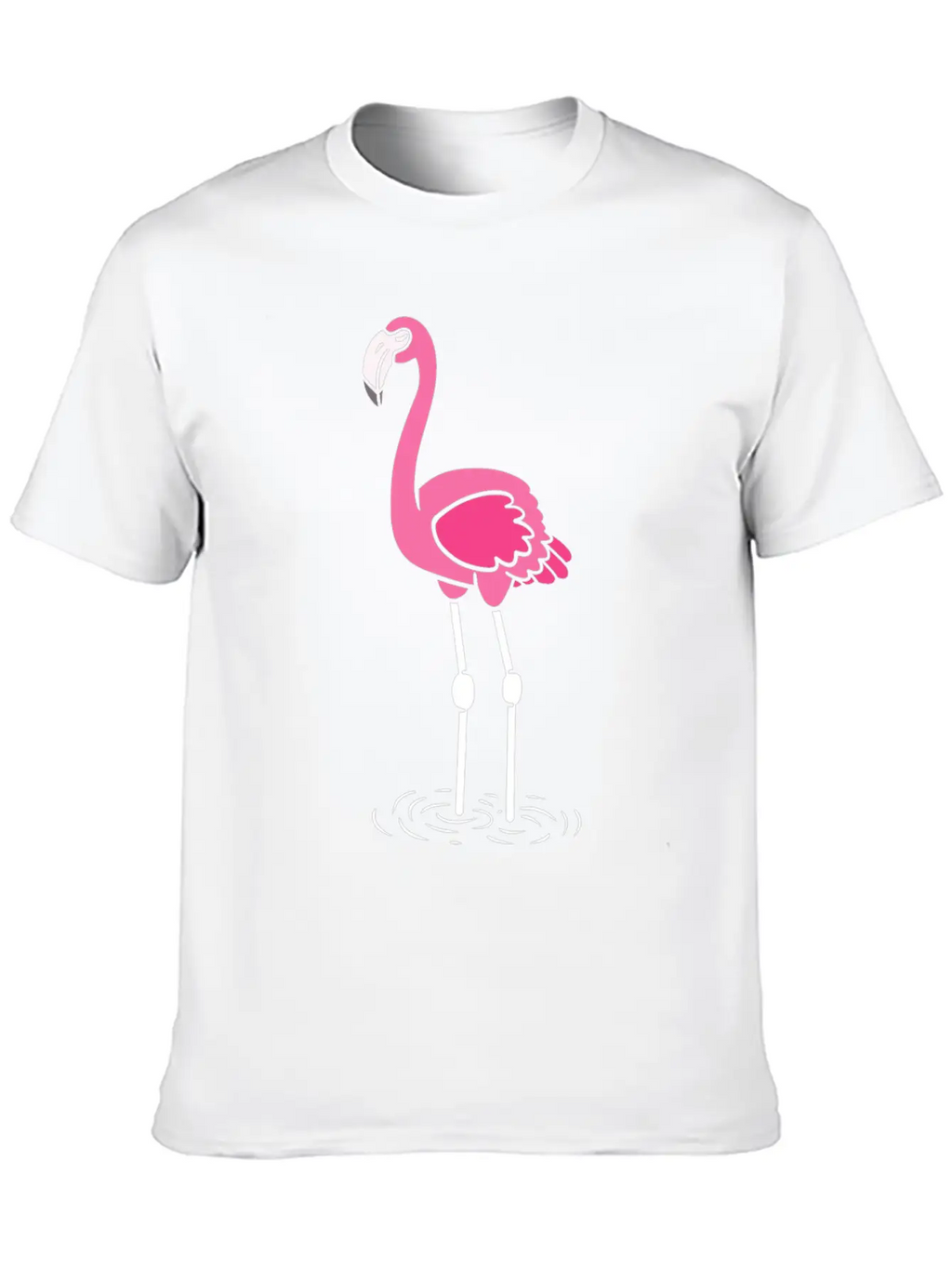 Flamingo Lover Casual Graphic T-Shirt – Simple And Comfortable Daily Wear