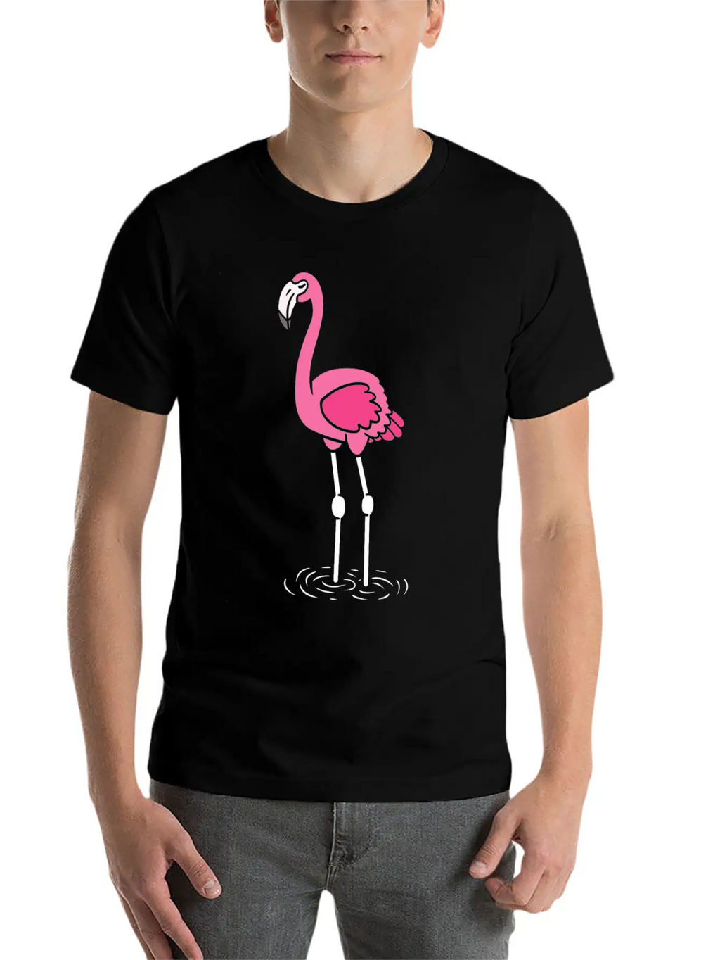 Flamingo Lover Casual Graphic T-Shirt – Simple And Comfortable Daily Wear