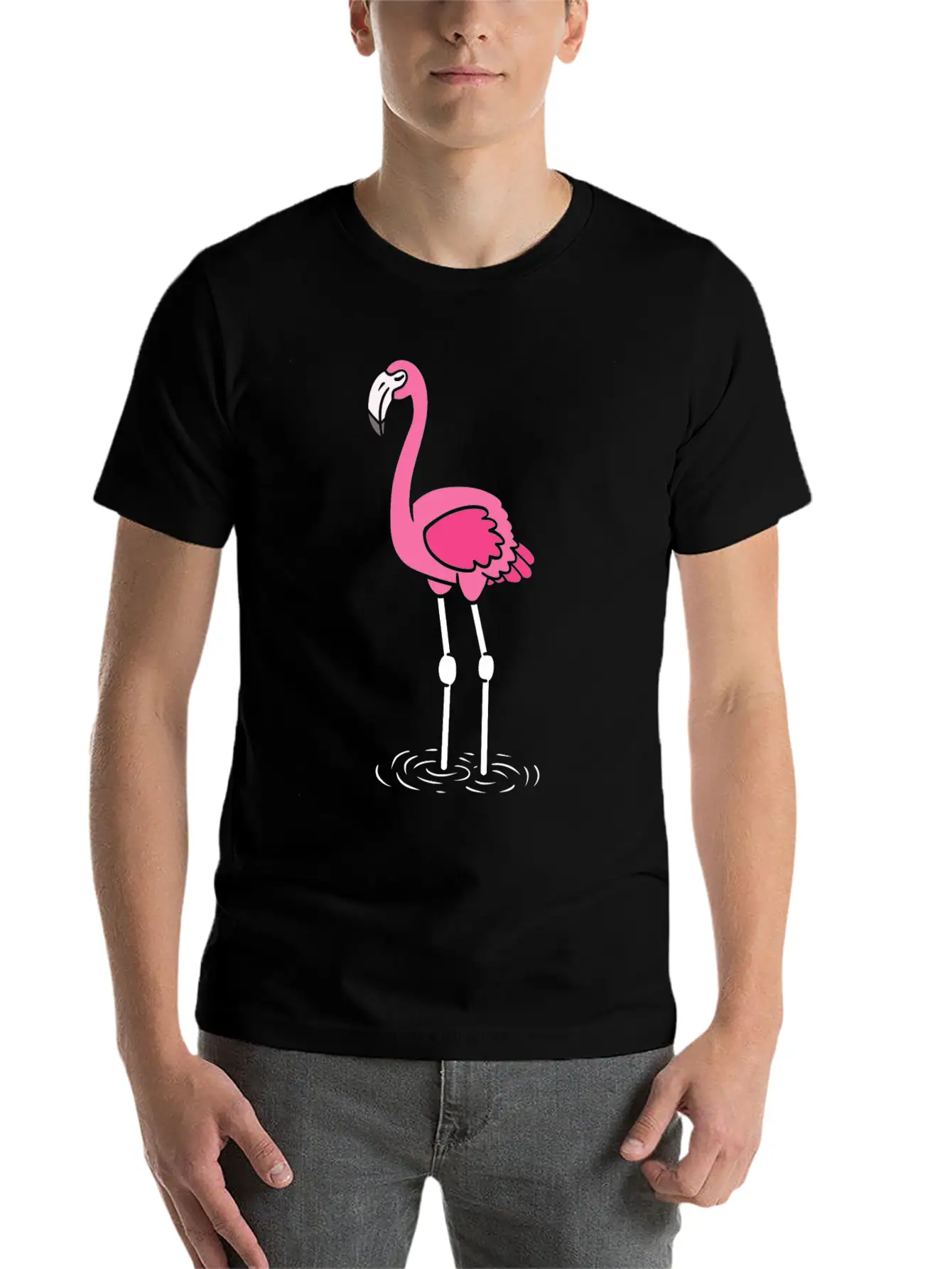Flamingo Lover Casual Graphic T-Shirt – Simple And Comfortable Daily Wear