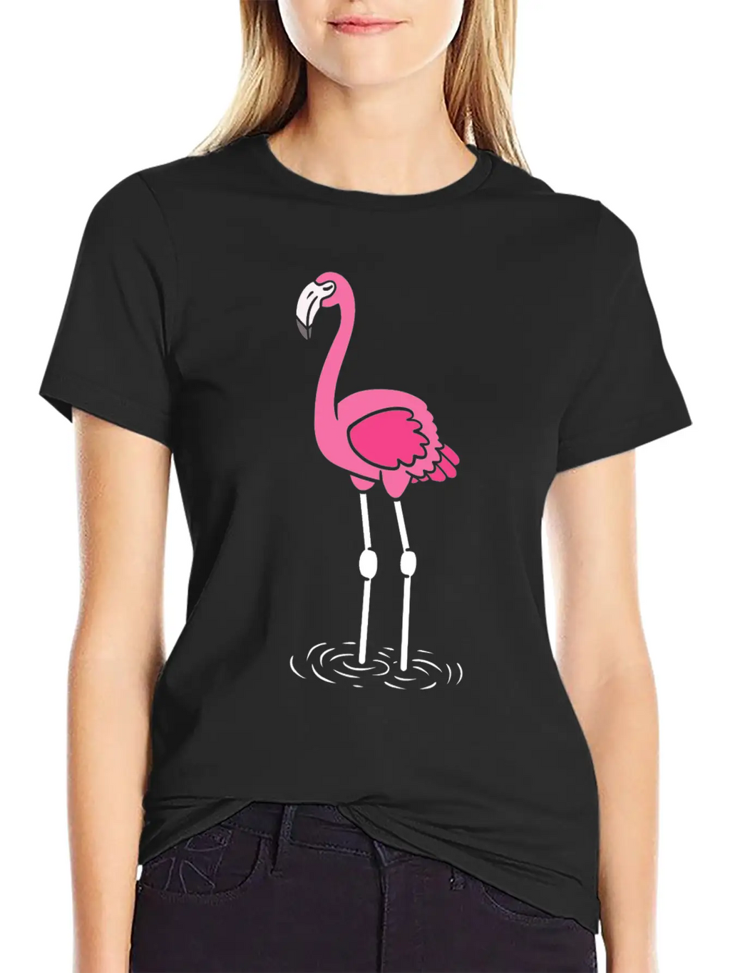 Flamingo Lover Casual Graphic T-Shirt – Simple And Comfortable Daily Wear