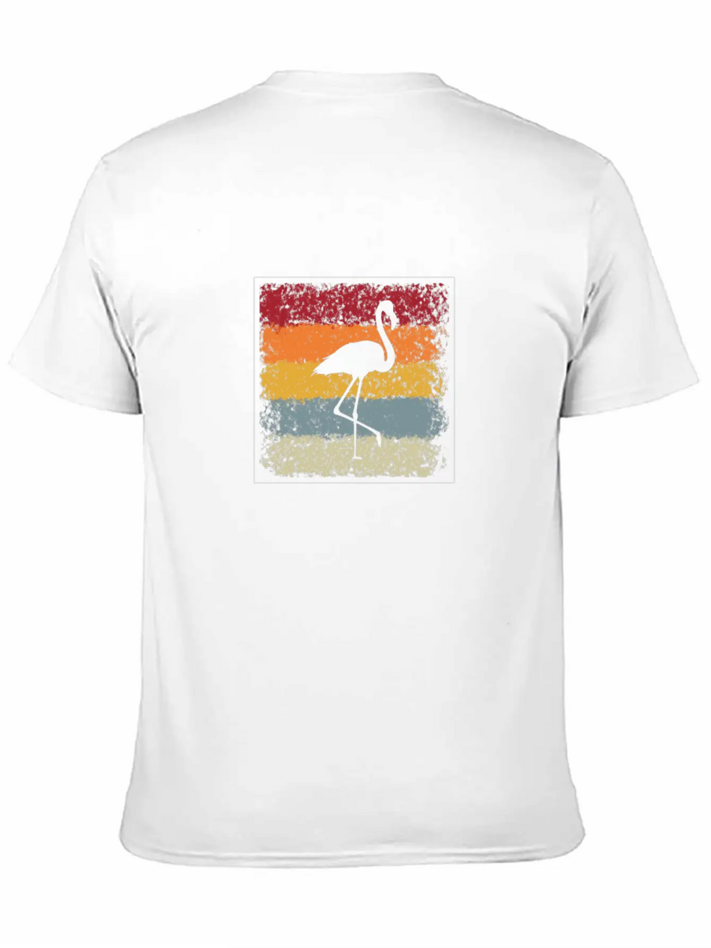 Flamingo Retro Breathable Soft Cotton T-Shirt – Timeless Casual Look