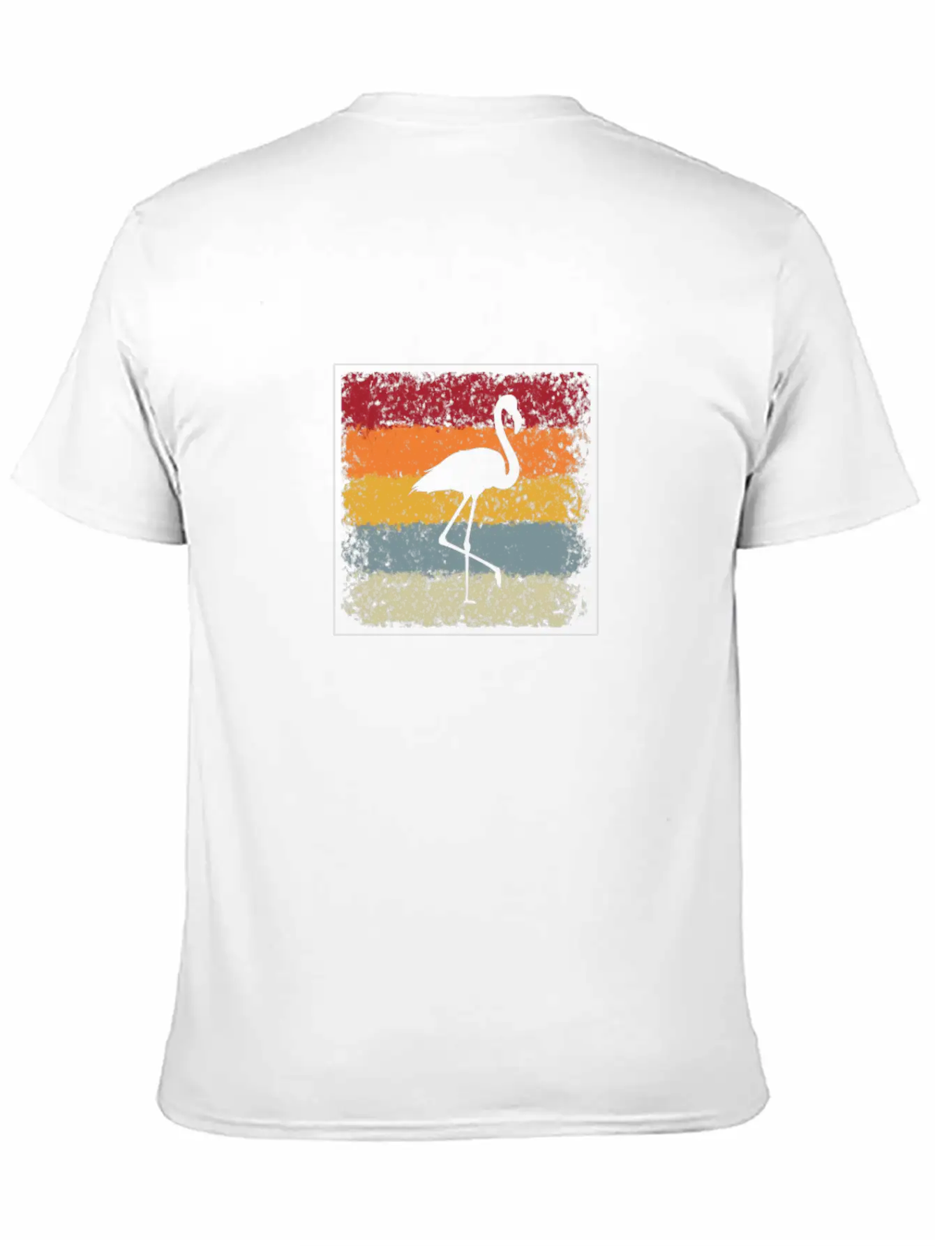 Flamingo Retro Breathable Soft Cotton T-Shirt – Timeless Casual Look