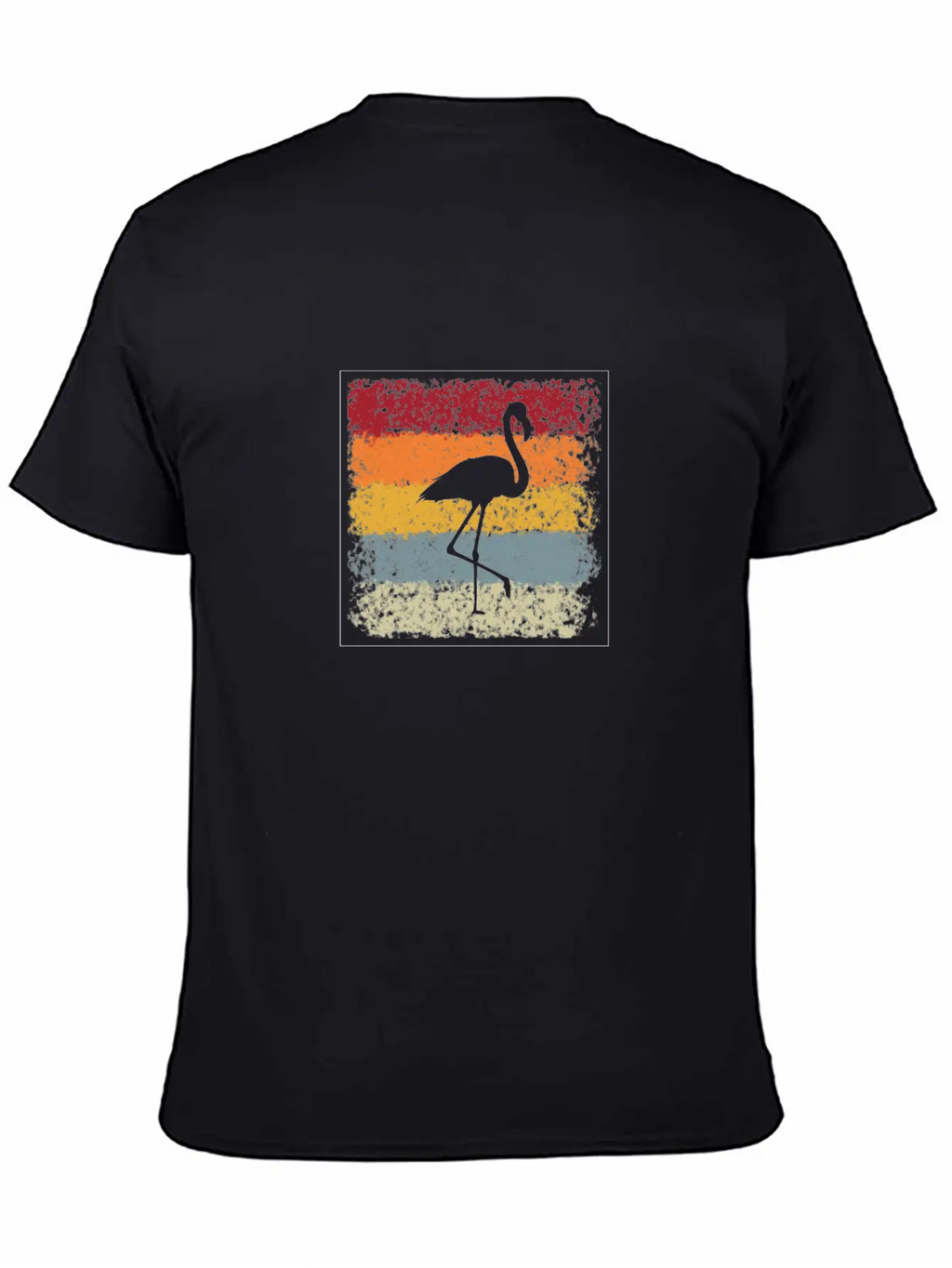 Flamingo Retro Breathable Soft Cotton T-Shirt – Timeless Casual Look