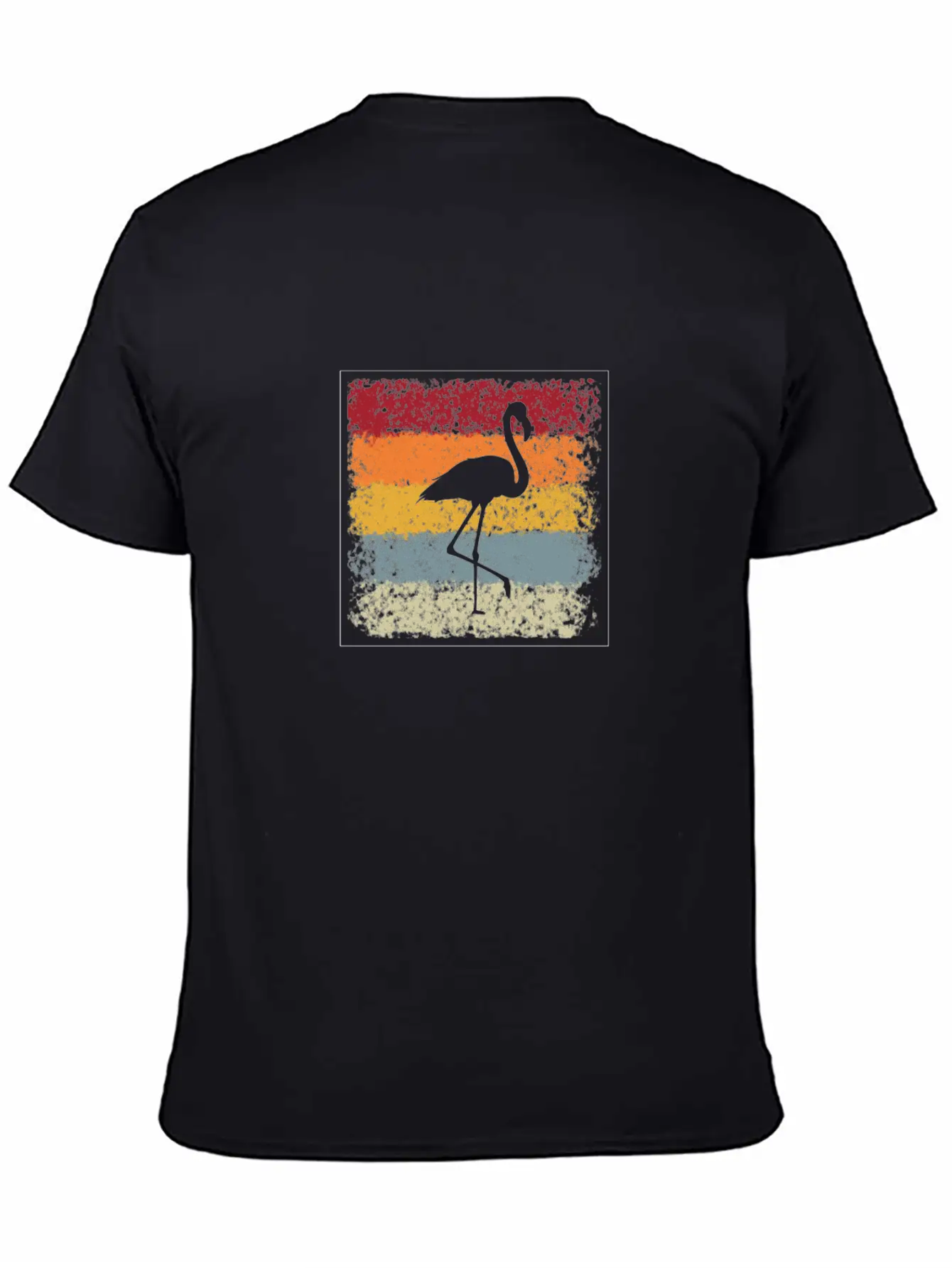 Flamingo Retro Breathable Soft Cotton T-Shirt – Timeless Casual Look