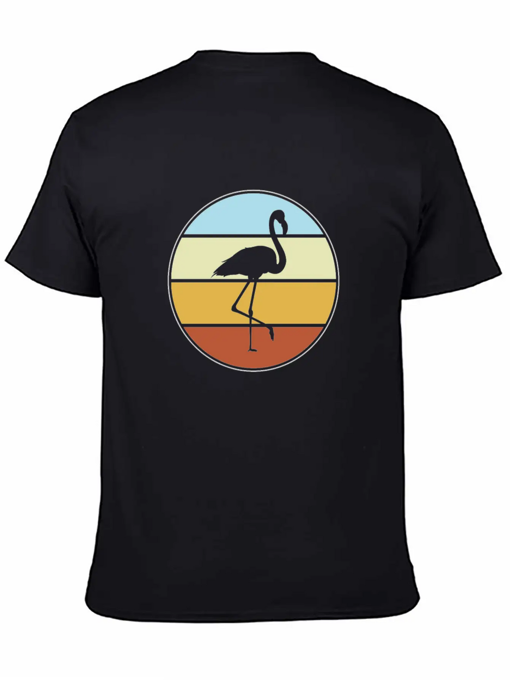 Flamingo Retro Unisex Casual T-Shirt – Clean Design For Daily Comfort