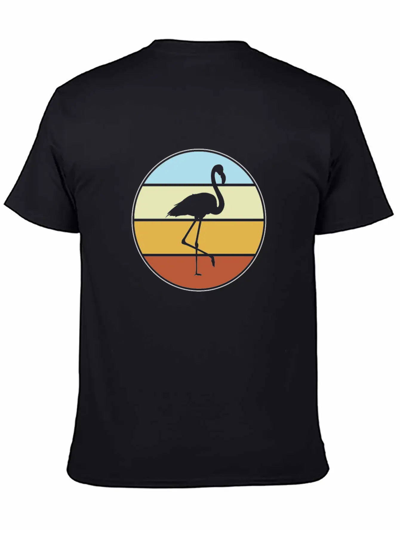 Flamingo Retro Unisex Casual T-Shirt – Clean Design For Daily Comfort