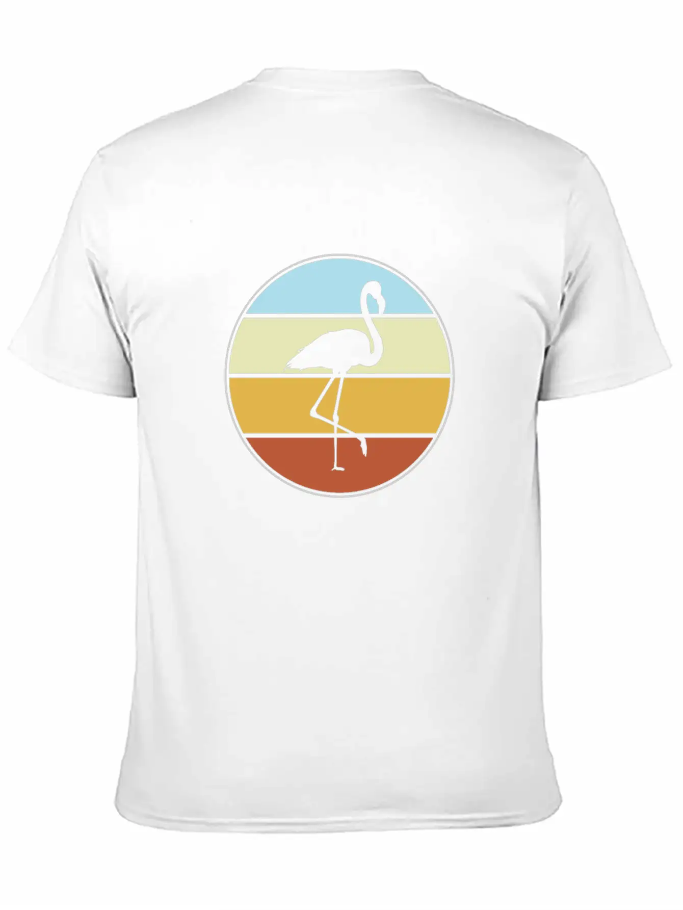 Flamingo Retro Unisex Casual T-Shirt – Clean Design For Daily Comfort