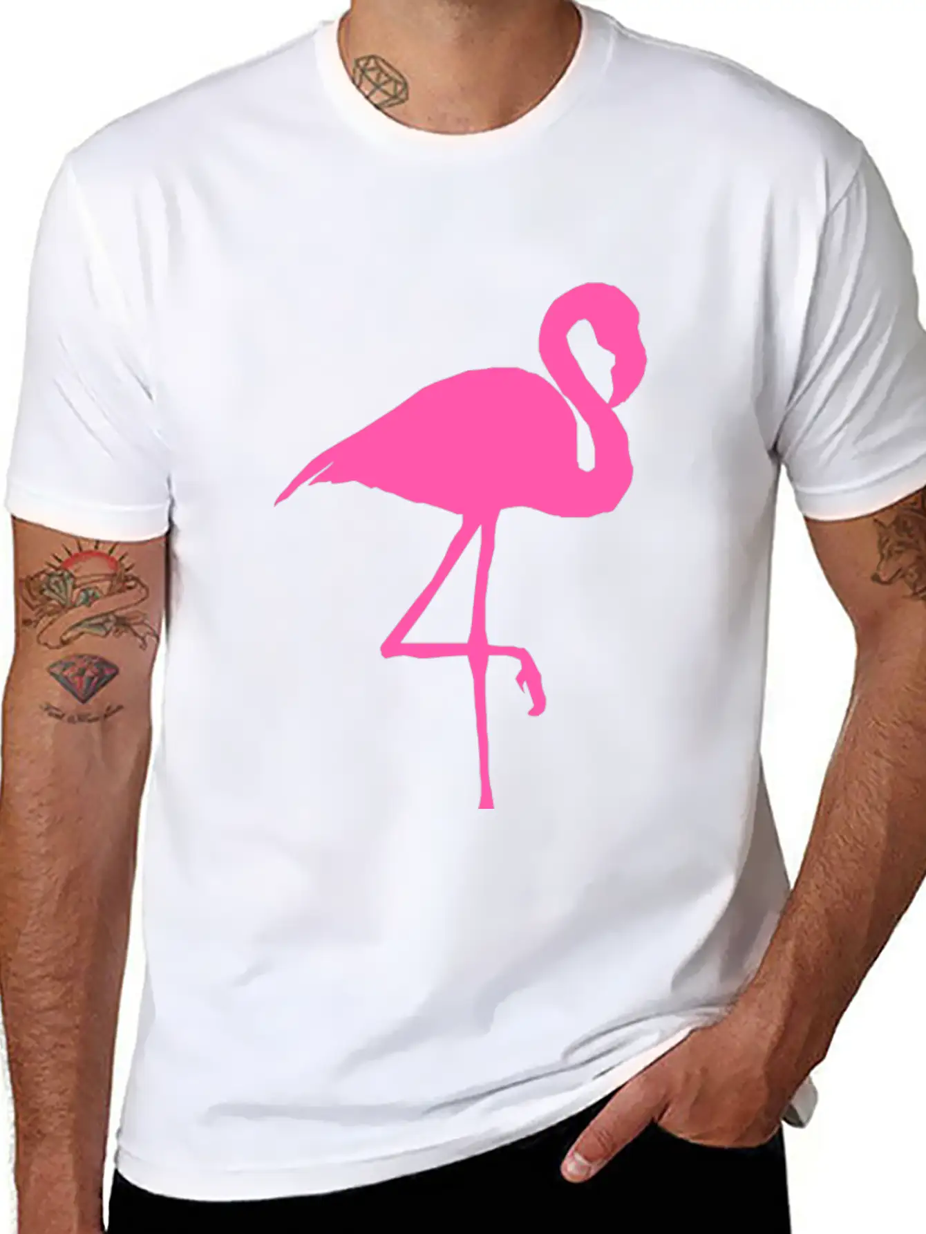 Flamingo Unisex Casual T-Shirt – Clean Design For Daily Comfort
