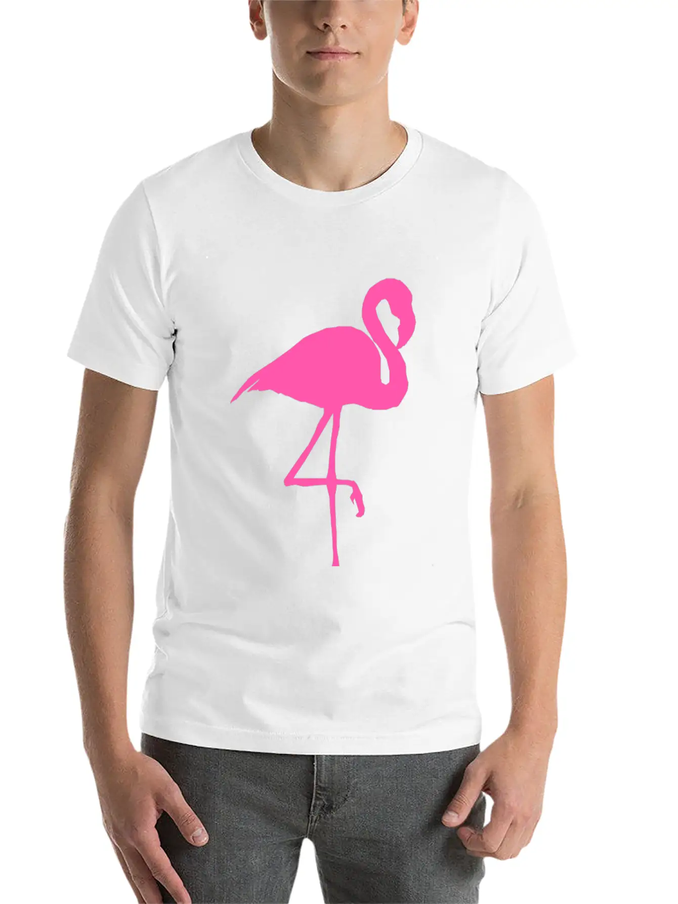 Flamingo Unisex Casual T-Shirt – Clean Design For Daily Comfort