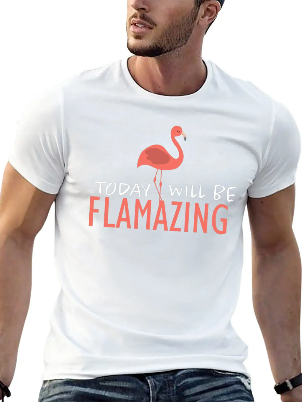 Flamingo Unisex Short Sleeve Soft Cotton T-Shirt – Casual Everyday Wear