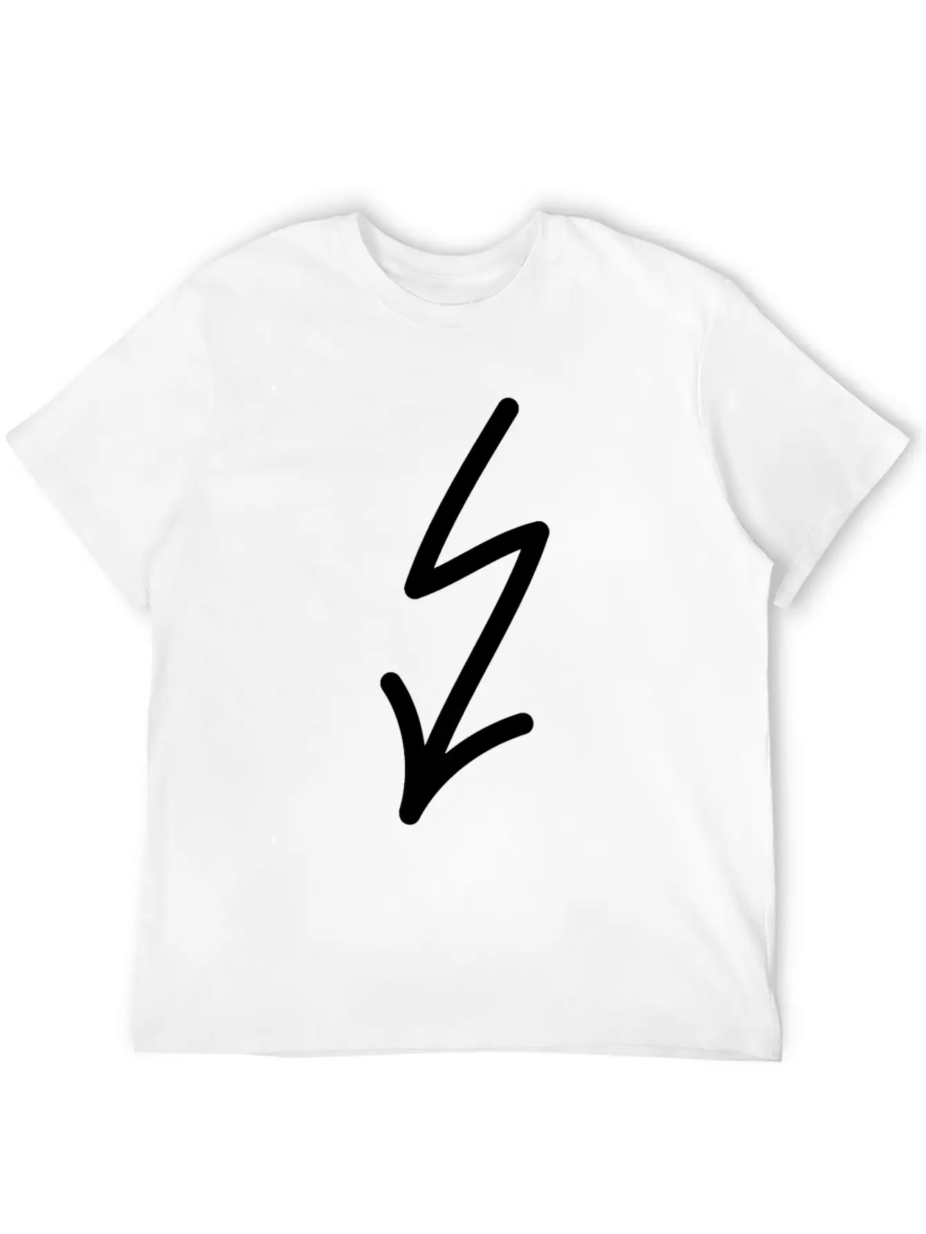 Flash Arrow Down Left Stylish Everyday T-Shirt – Unisex Basic Cotton Tee