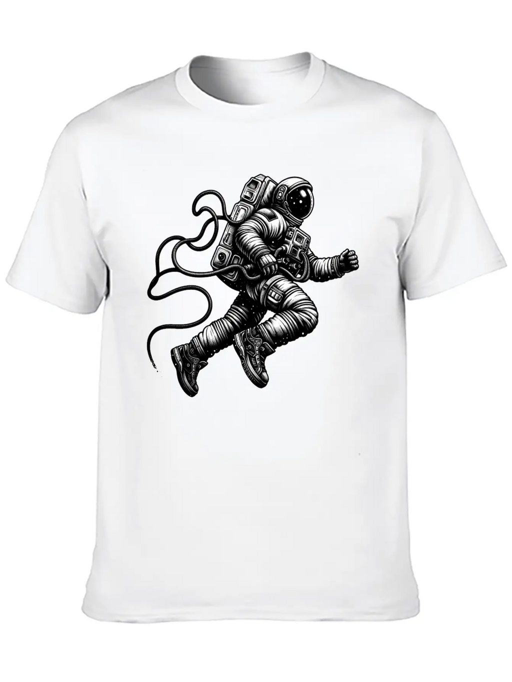 Floating Astronaut Unisex Casual T-Shirt – Clean Design For Daily Comfort