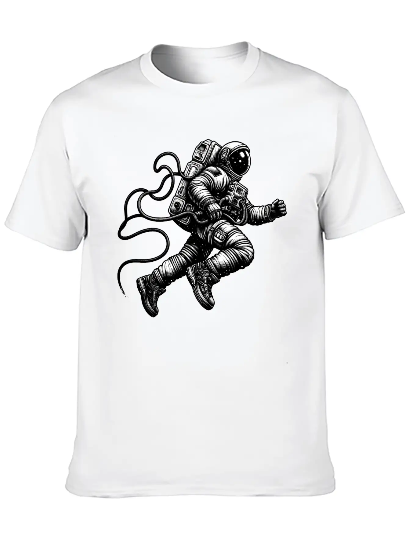 Floating Astronaut Unisex Casual T-Shirt – Clean Design For Daily Comfort