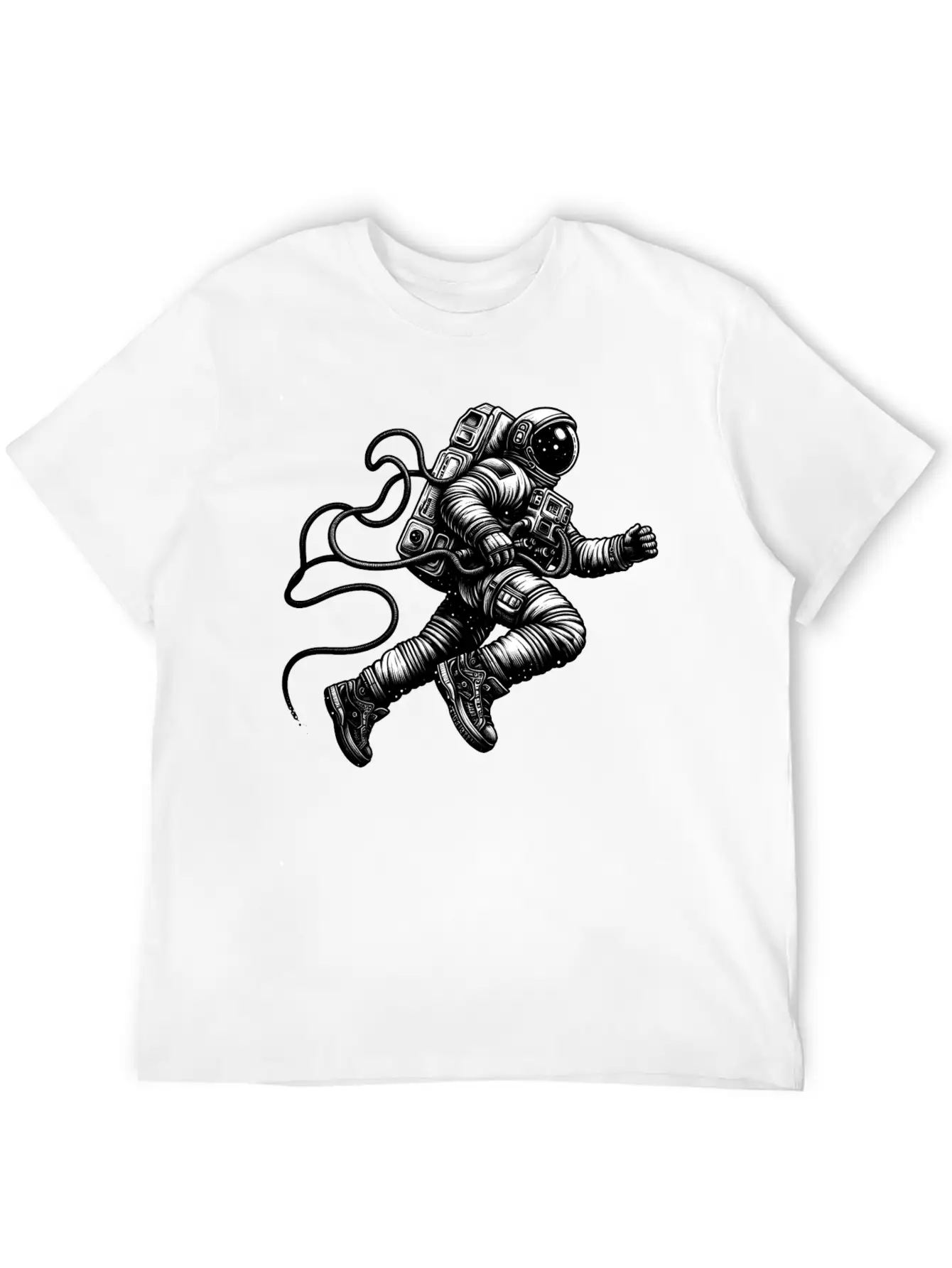 Floating Astronaut Unisex Casual T-Shirt – Clean Design For Daily Comfort