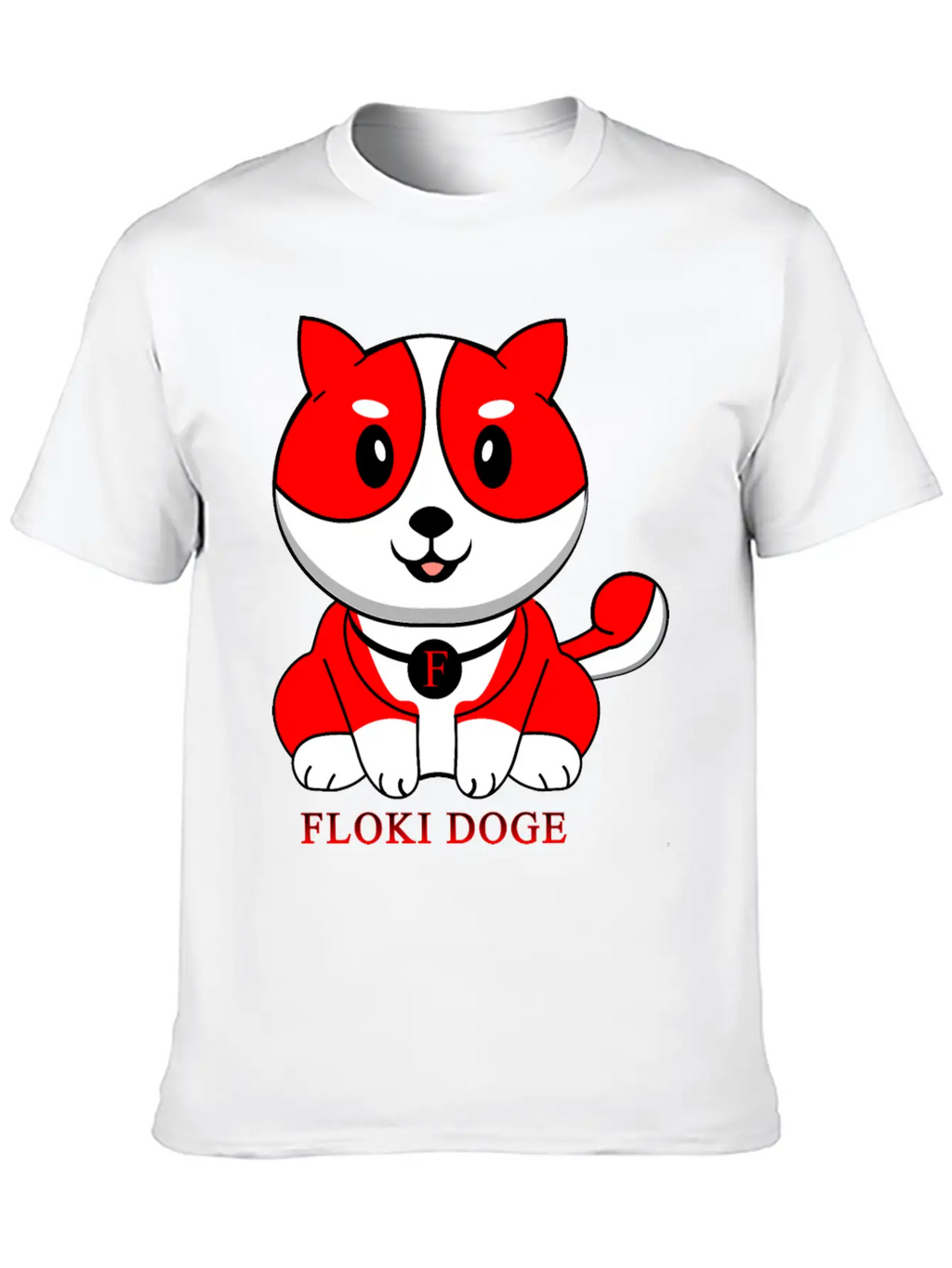 Floki Inu Doge Coin Crypto Currency Cute Character Unisex Short Sleeve Soft Cotton T-Shirt – Casual Everyday Wear