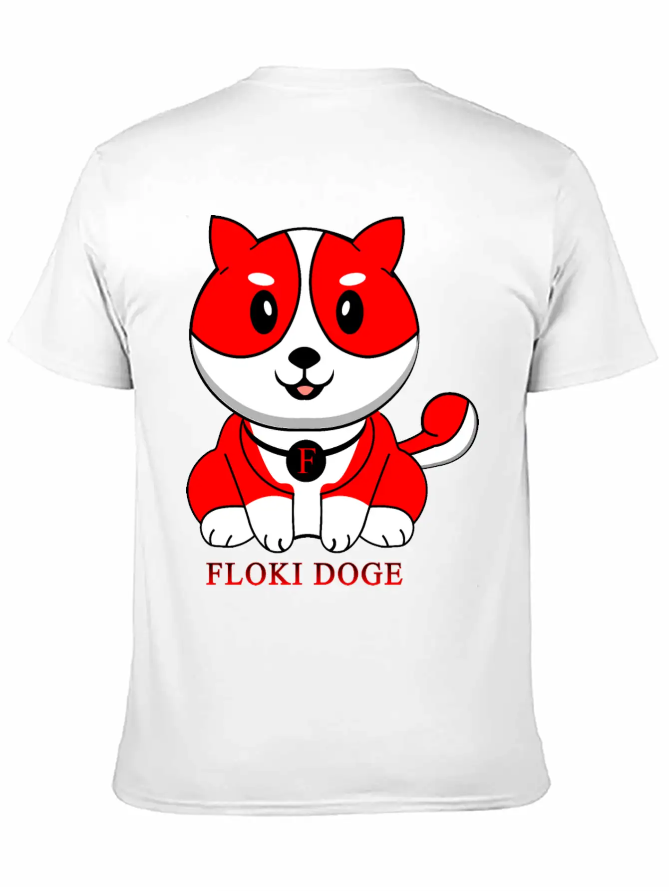 Floki Inu Doge Coin Crypto Currency Cute Character Unisex Short Sleeve Soft Cotton T-Shirt – Casual Everyday Wear
