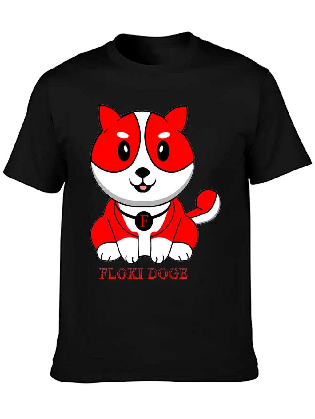 Floki Inu Doge Coin Crypto Currency Cute Character Unisex Short Sleeve Soft Cotton T-Shirt – Casual Everyday Wear