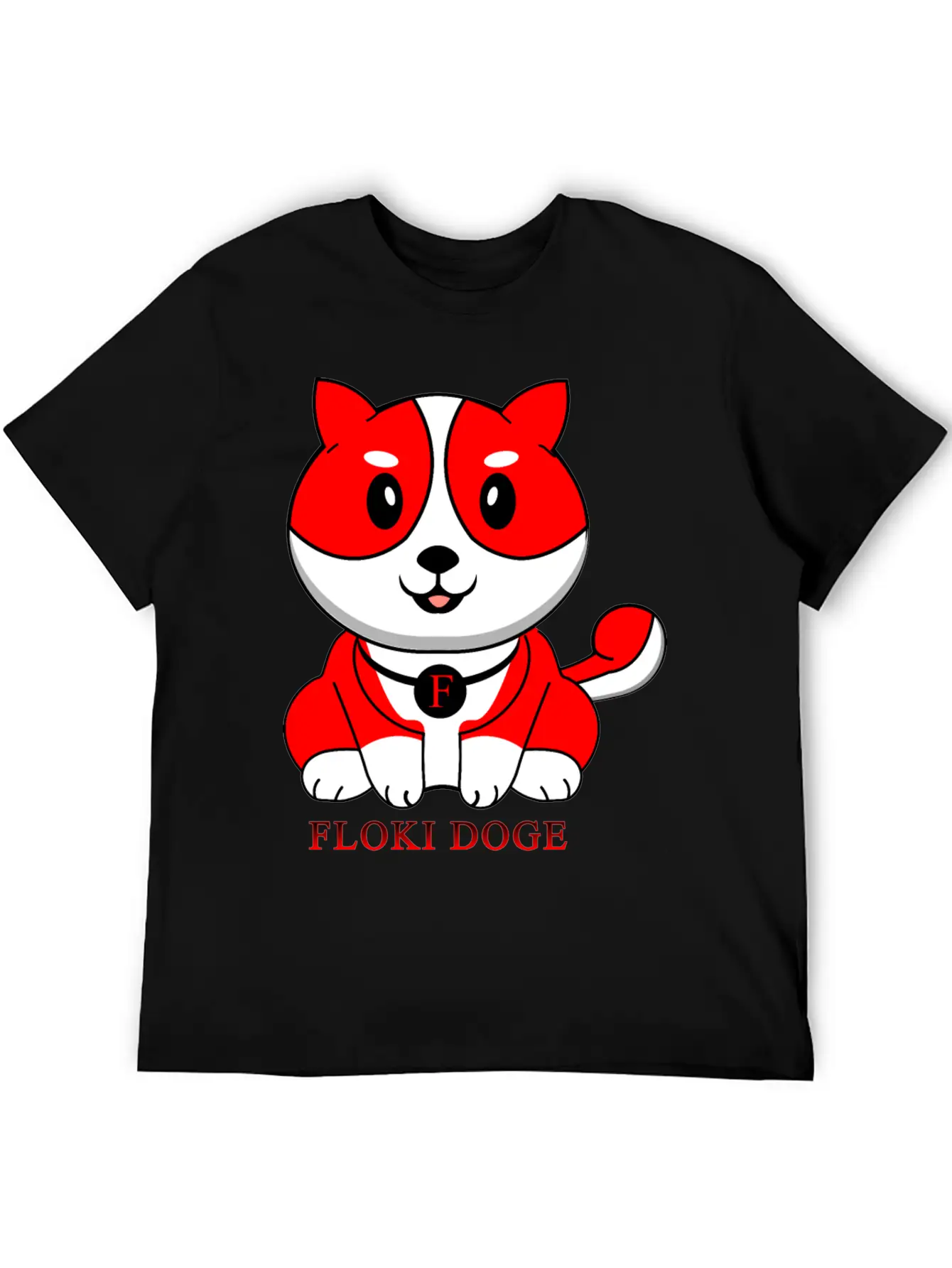 Floki Inu Doge Coin Crypto Currency Cute Character Unisex Short Sleeve Soft Cotton T-Shirt – Casual Everyday Wear