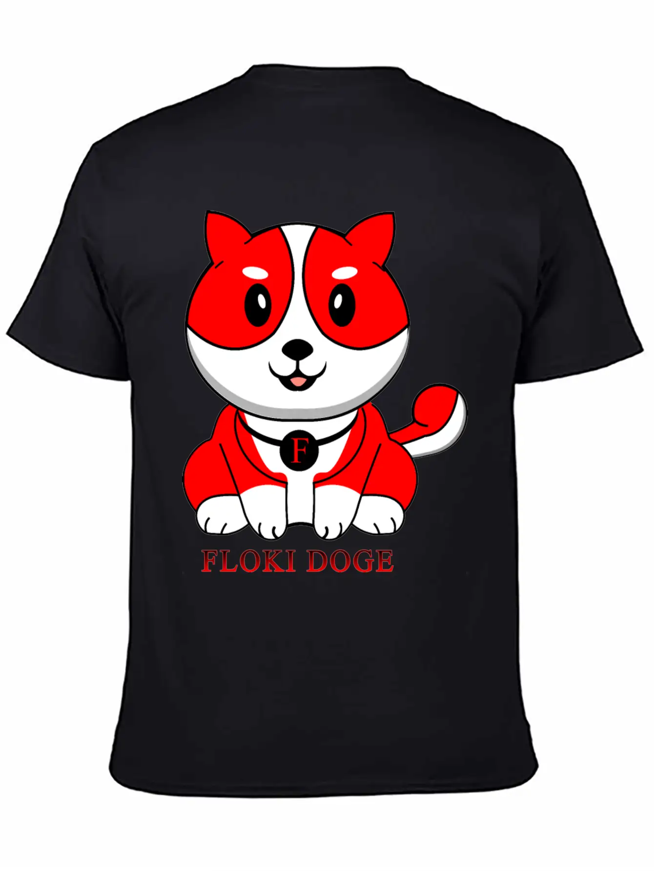 Floki Inu Doge Coin Crypto Currency Cute Character Unisex Short Sleeve Soft Cotton T-Shirt – Casual Everyday Wear