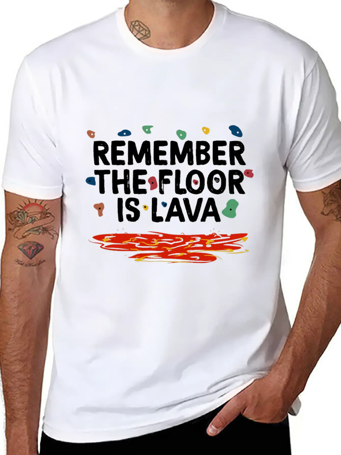 Floor Is Lava Bouldering Unisex Casual T-Shirt – Clean Design For Daily Comfort